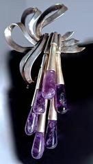Antonio Pineda Amethyst Brooch