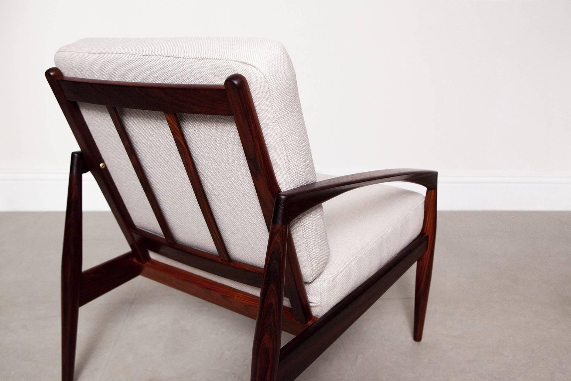 Kai Kristiansen Rosewood 'Paper Knife' Chair In Excellent Condition In London, GB