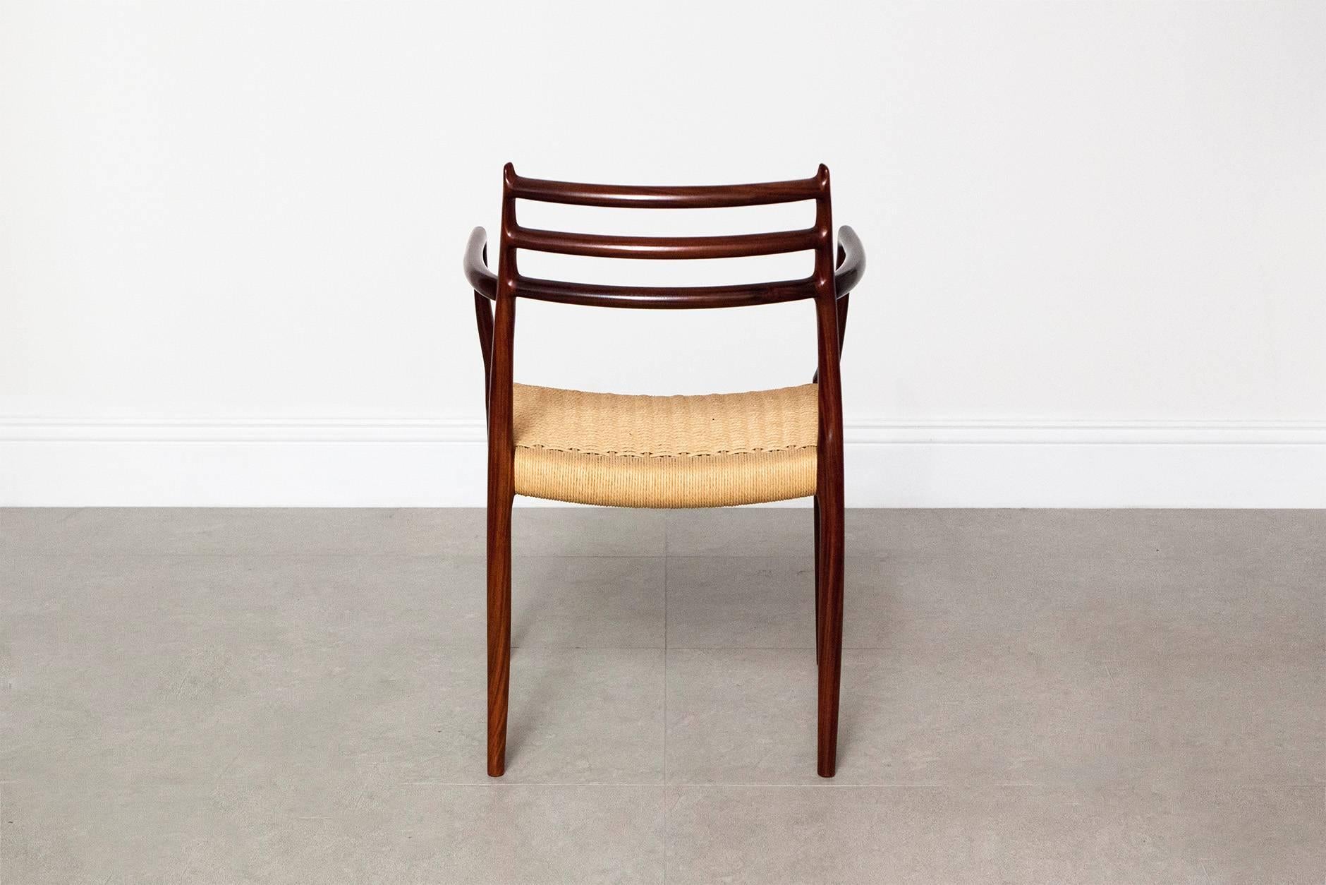 Danish Niels Moller Model 62 Rosewood Armchair