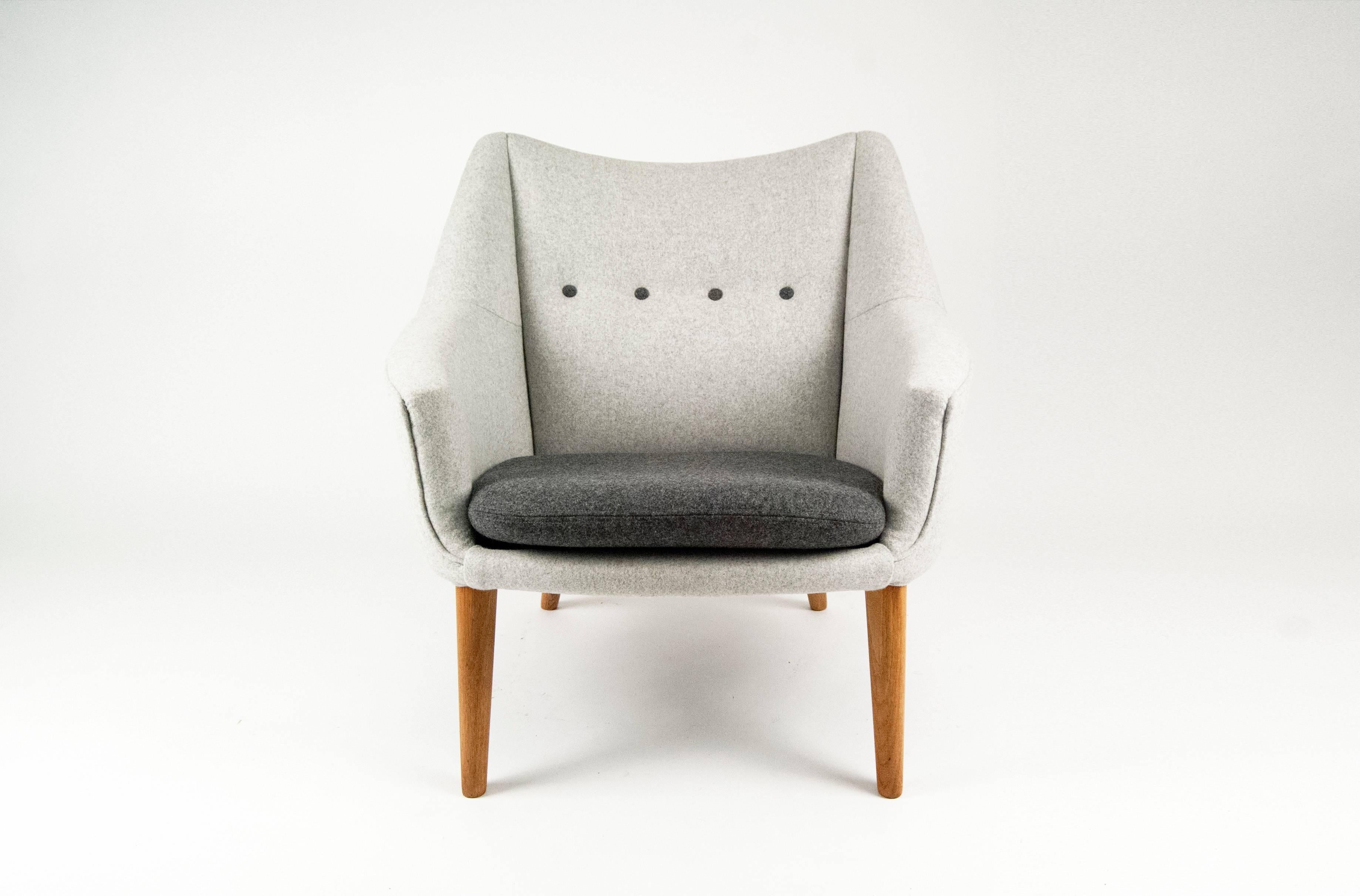 Scandinavian Modern Kurt Ostervig 1950s Danish Lounge Chair