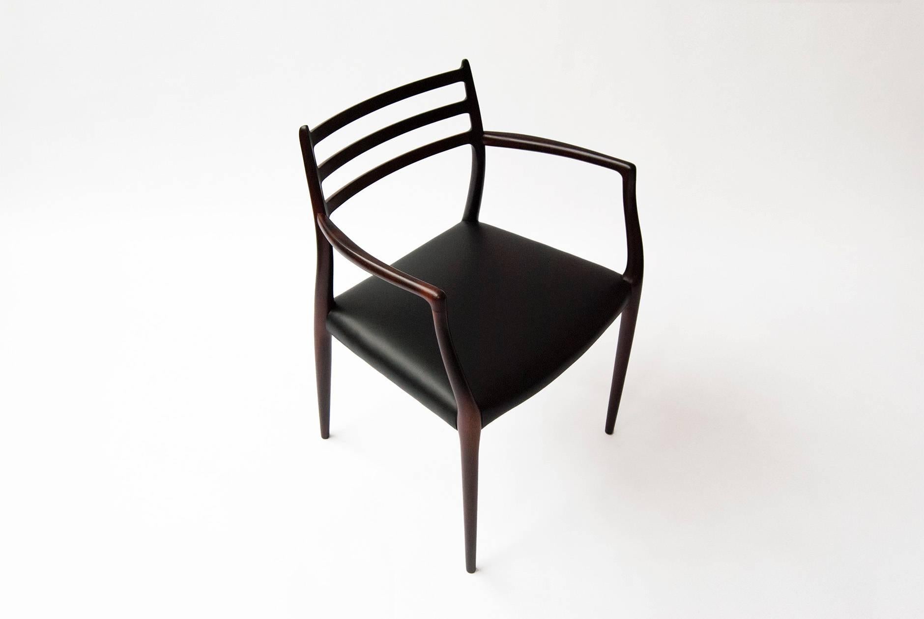 Niels O. Moller Model 62 Rosewood Armchair In Excellent Condition In London, GB