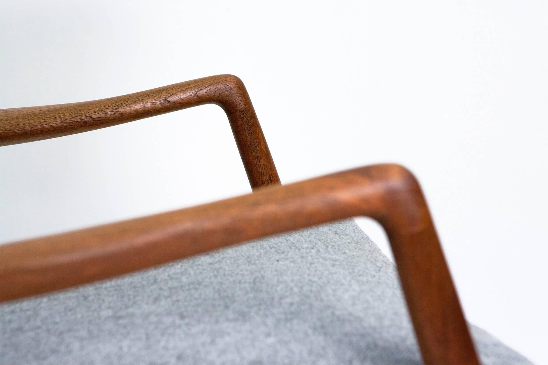 Scandinavian Modern Kurt Olsen Model 215 Teak Lounge Chairs, 1954