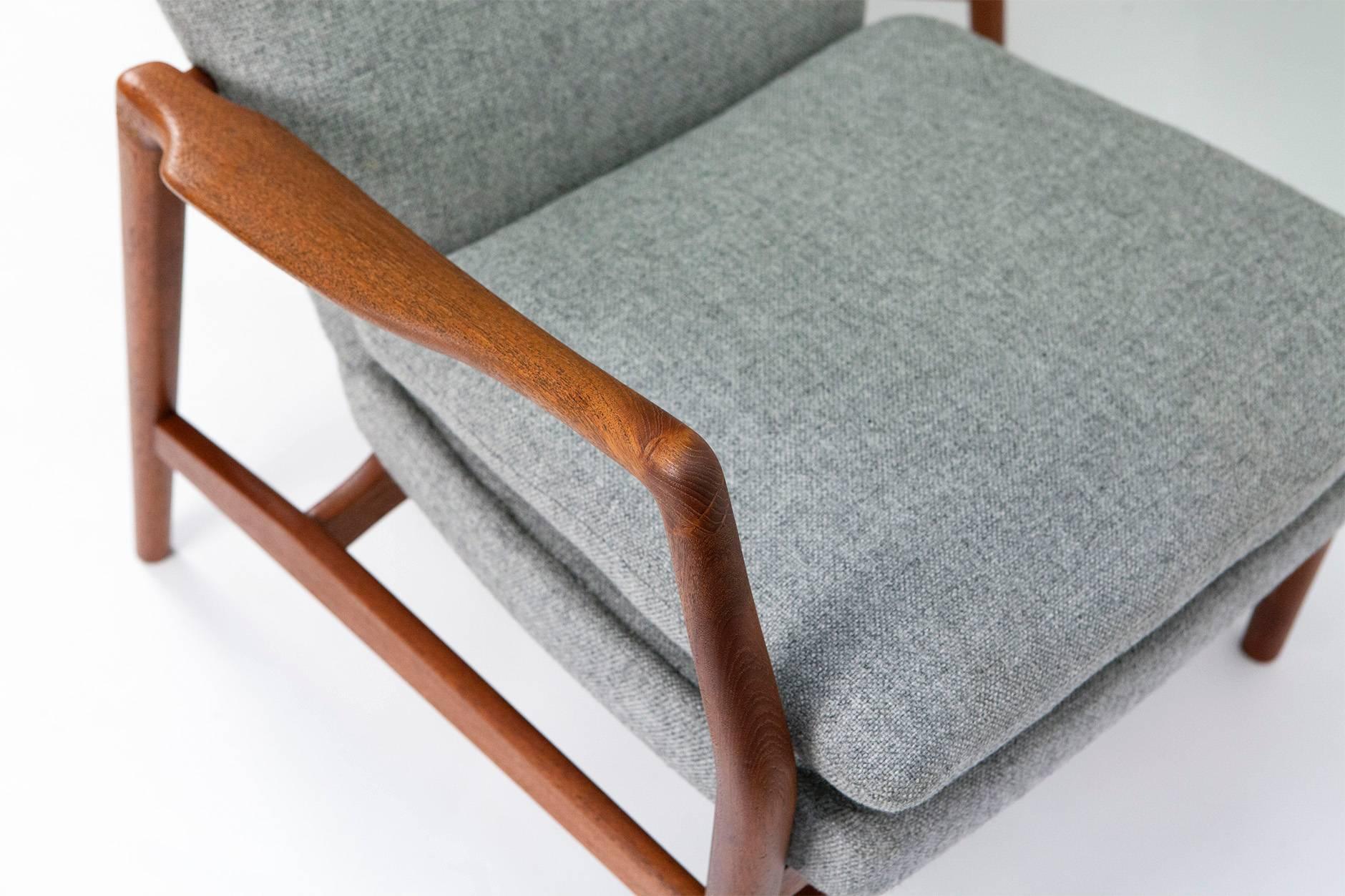 Danish Kurt Olsen Model 215 Teak Lounge Chairs, 1954