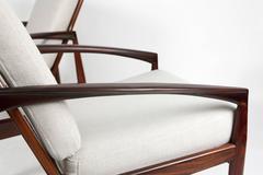 Kai Kristiansen Paper Knife Rosewood Lounge Chairs, 1955