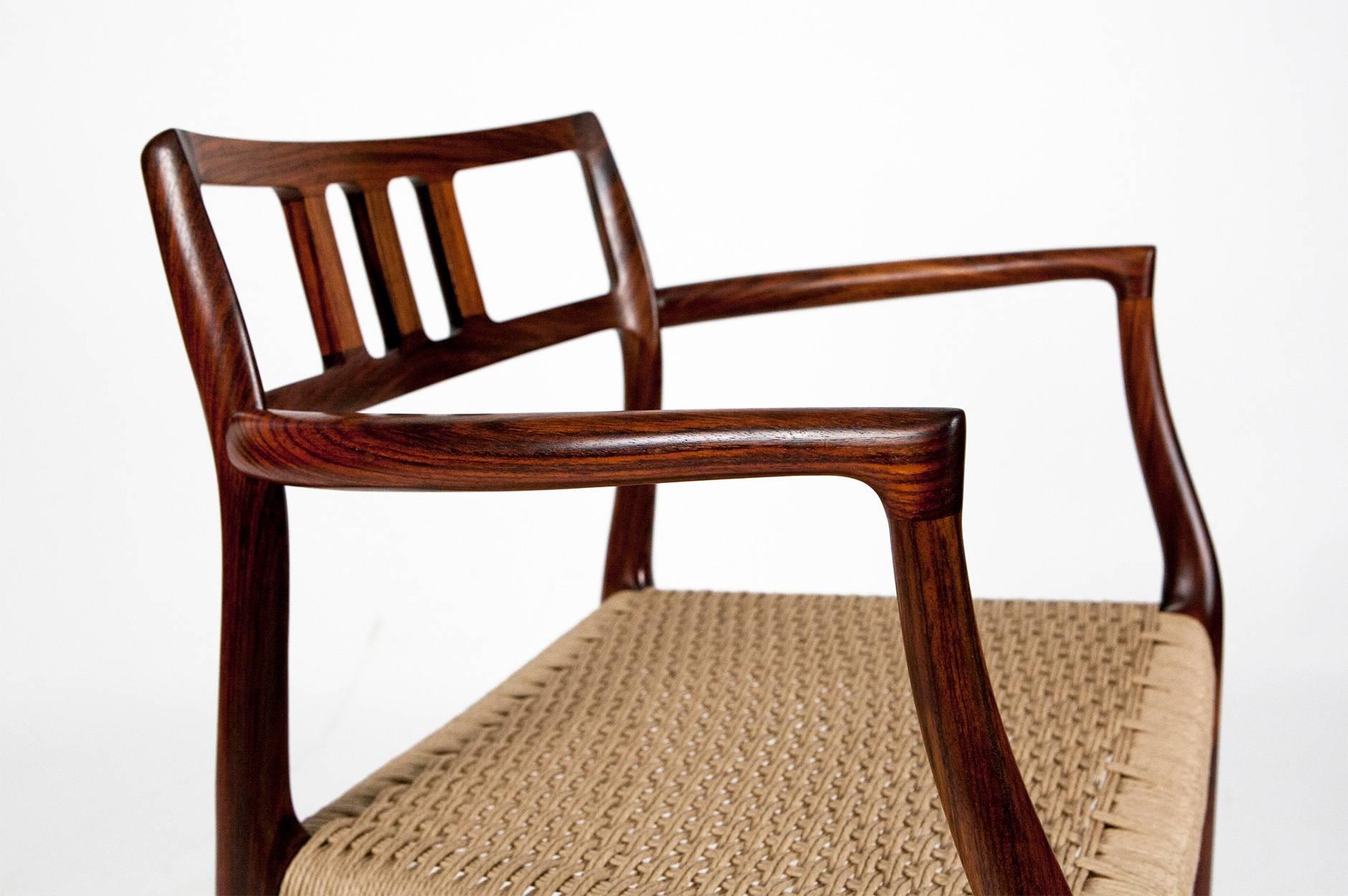 Mid-20th Century Niels Moller No. 64 Rosewood Armchair