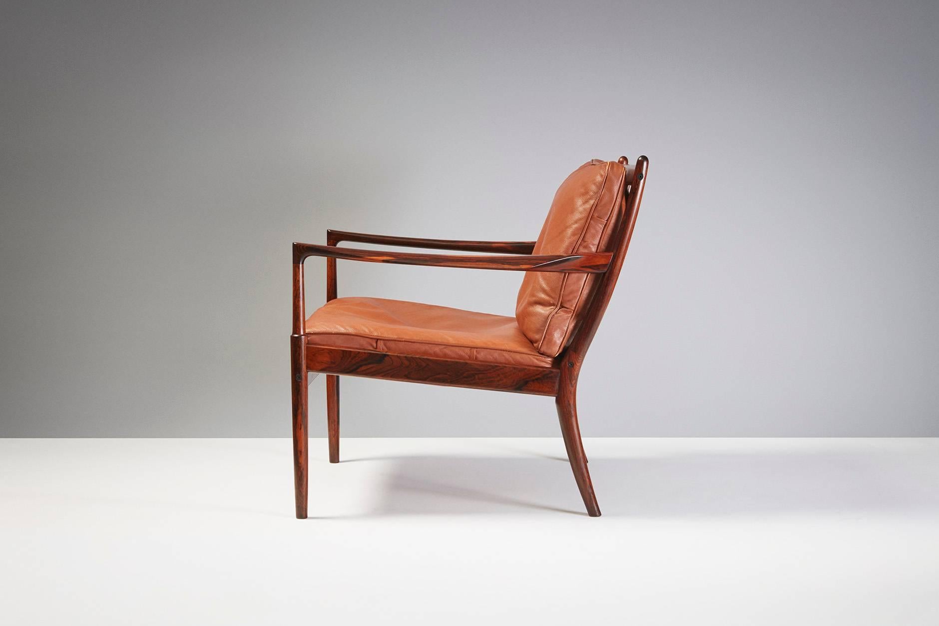 Pair of Ib Kofod-Larsen 'Samso' Rosewood Lounge Chairs, circa 1960s 2
