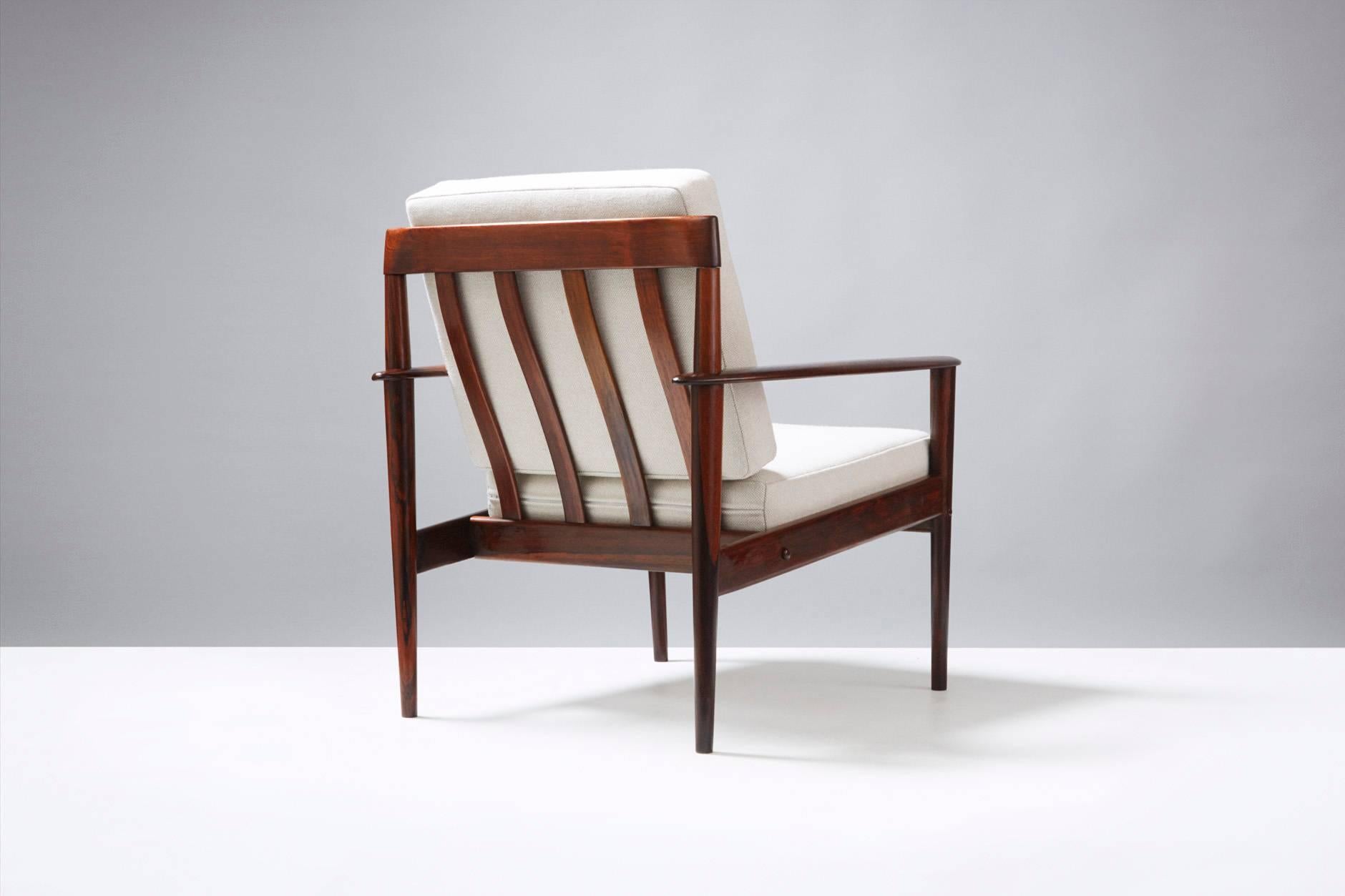 Scandinavian Modern Grete Jalk PJ-156 Rosewood Lounge Chair, circa 1953