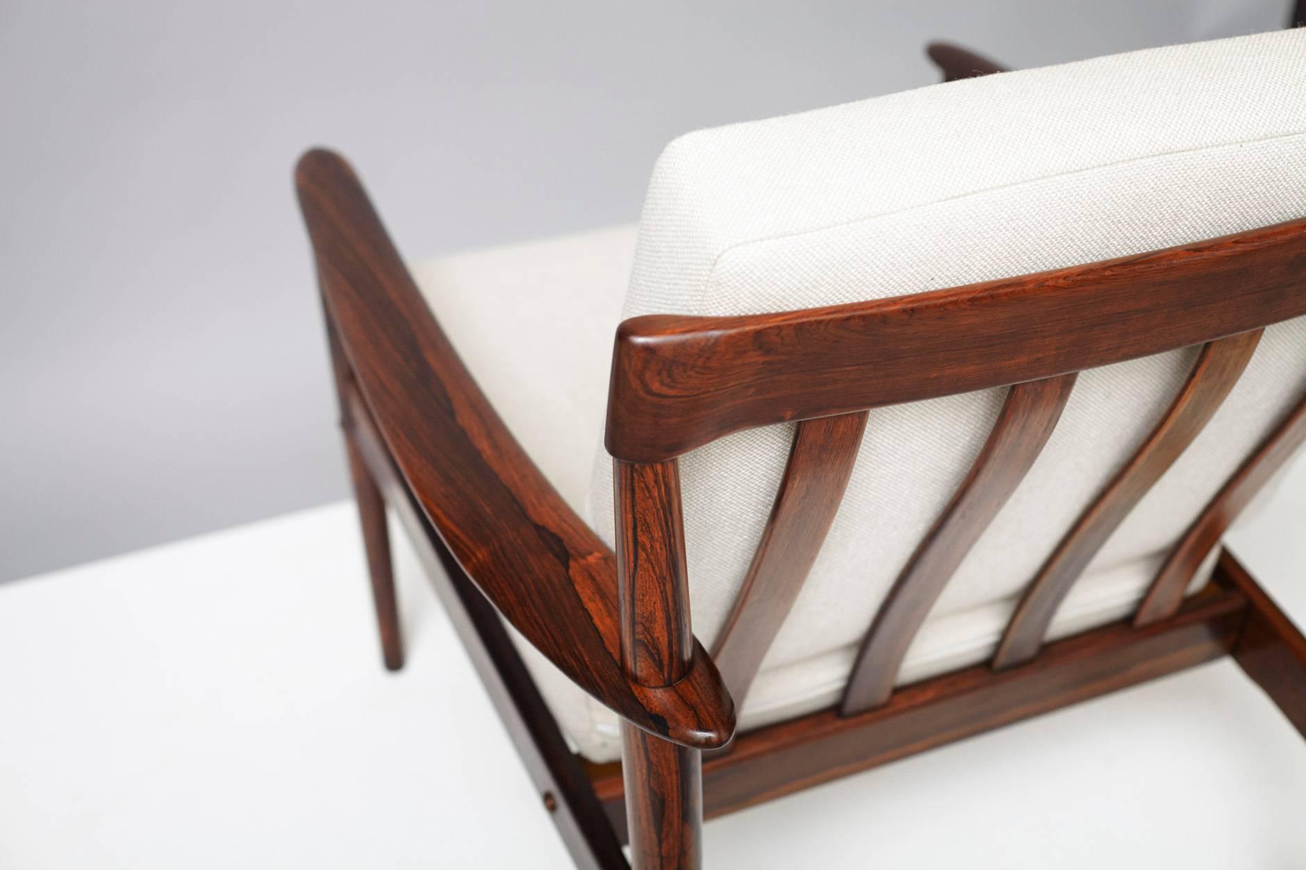 Grete Jalk PJ-156 Rosewood Lounge Chair, circa 1953 In Excellent Condition In London, GB
