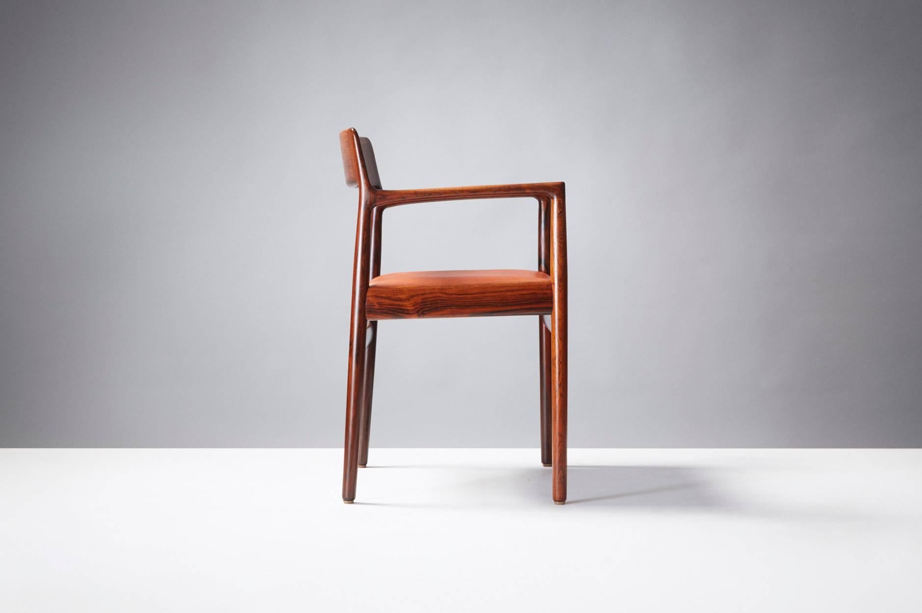 Johannes Norgaard Rosewood Armchair, circa 1960 In Excellent Condition In London, GB