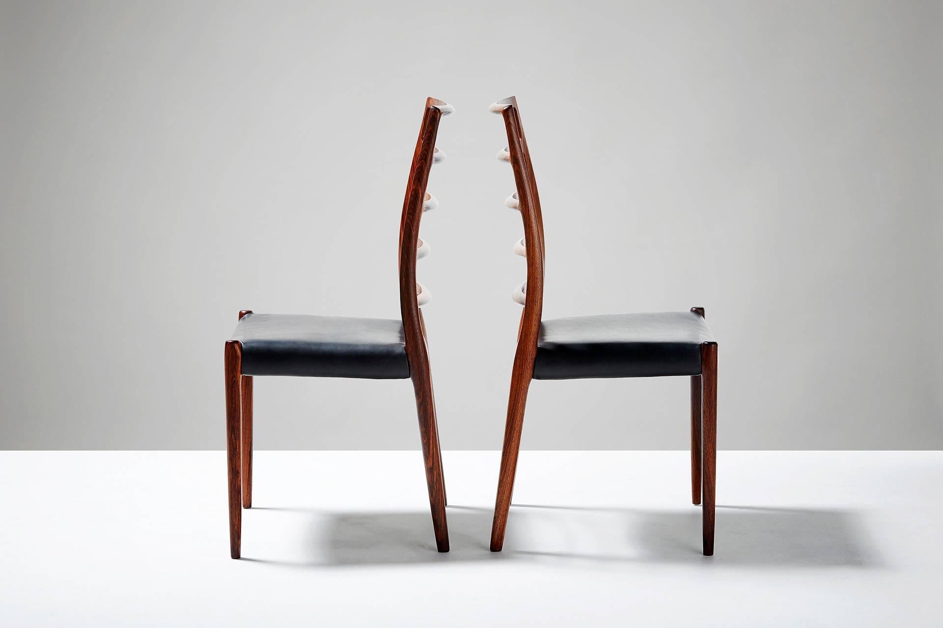 Danish Niels Moller Model 82 Chairs, circa 1970 For Sale