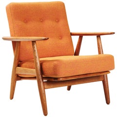 Hans J. Wegner GE-240 Oak 'Cigar' Chair, 1955