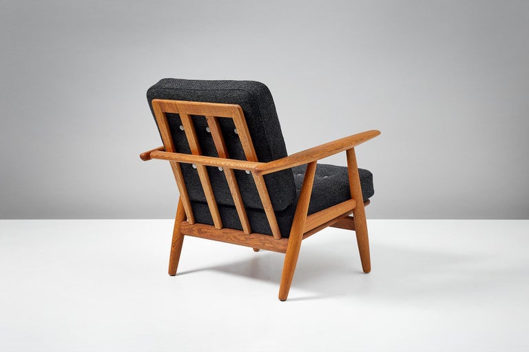 Danish Hans J. Wegner GE-240 Oak 'Cigar' Chair, 1955 For Sale