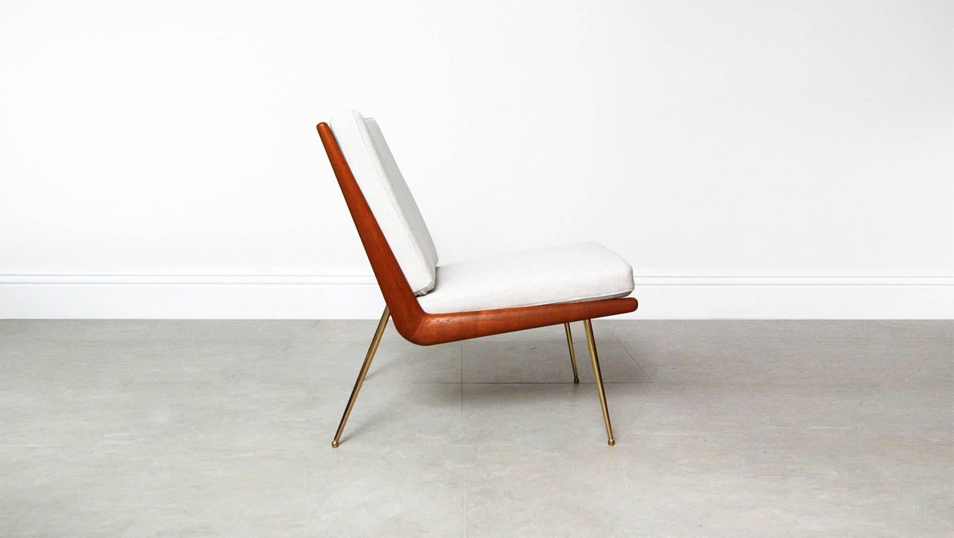 The Boomerang chair is probably Danish designer Peter Hvidt's finest moment. Combining Scandinavian and Italian mid-century design elements, the Boomerang is minimalist perfect.  The chair was designed in the late 50's and manufactured by France &