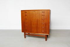 Danish Bow-Fronted Teak Chest