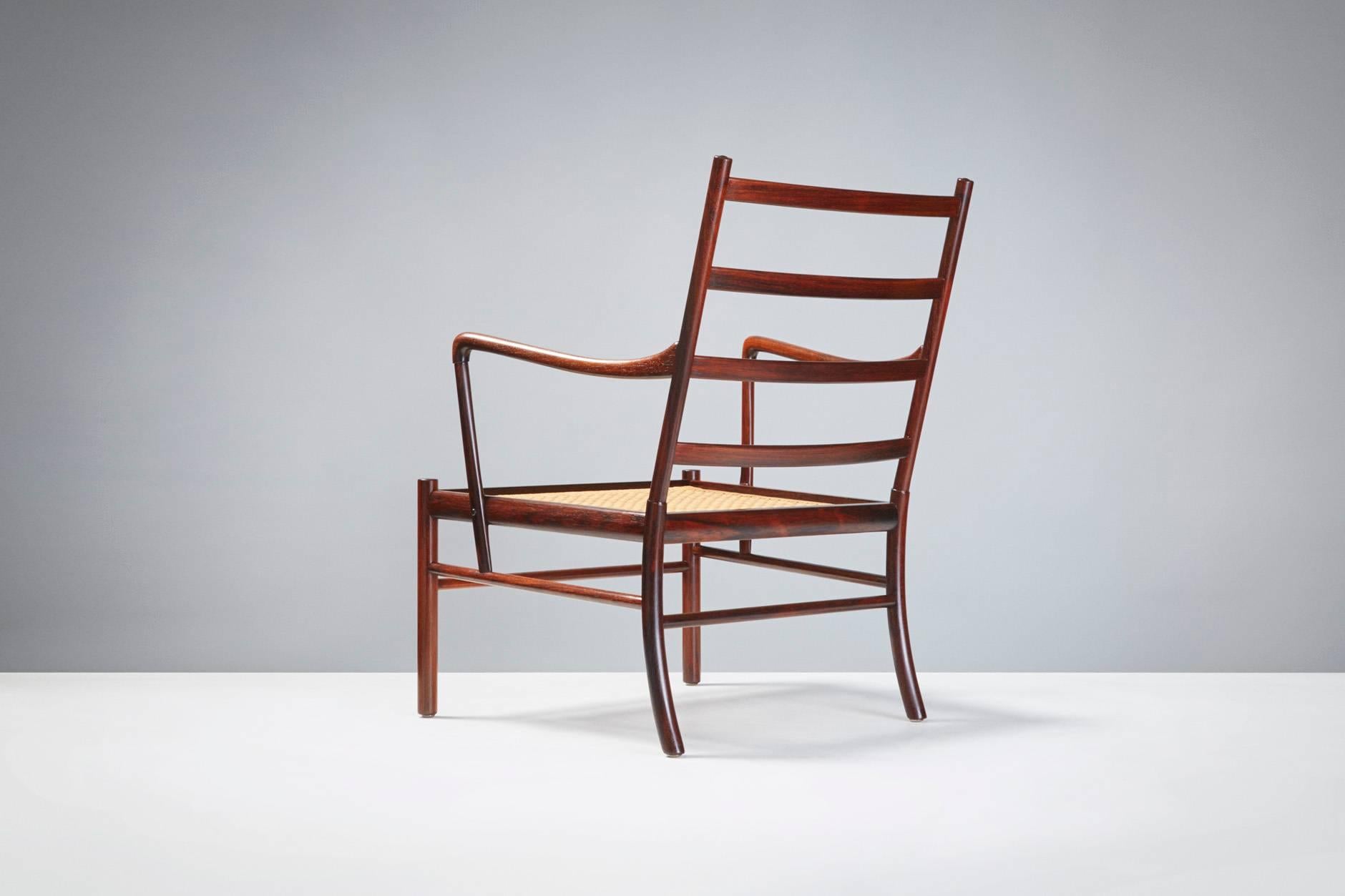 Scandinavian Modern Ole Wanscher PJ-149 Rosewood Colonial Chair, 1949