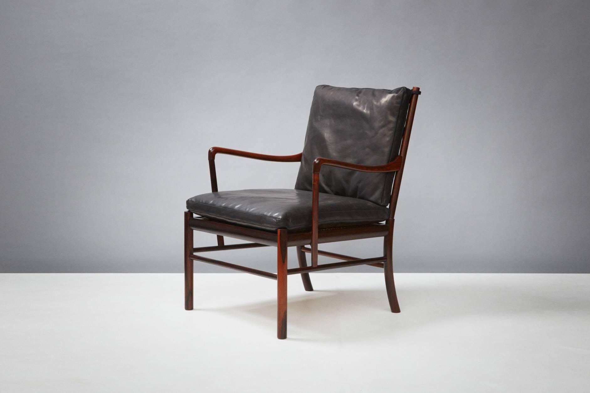 Danish Ole Wanscher PJ-149 Rosewood Colonial Chair, 1949