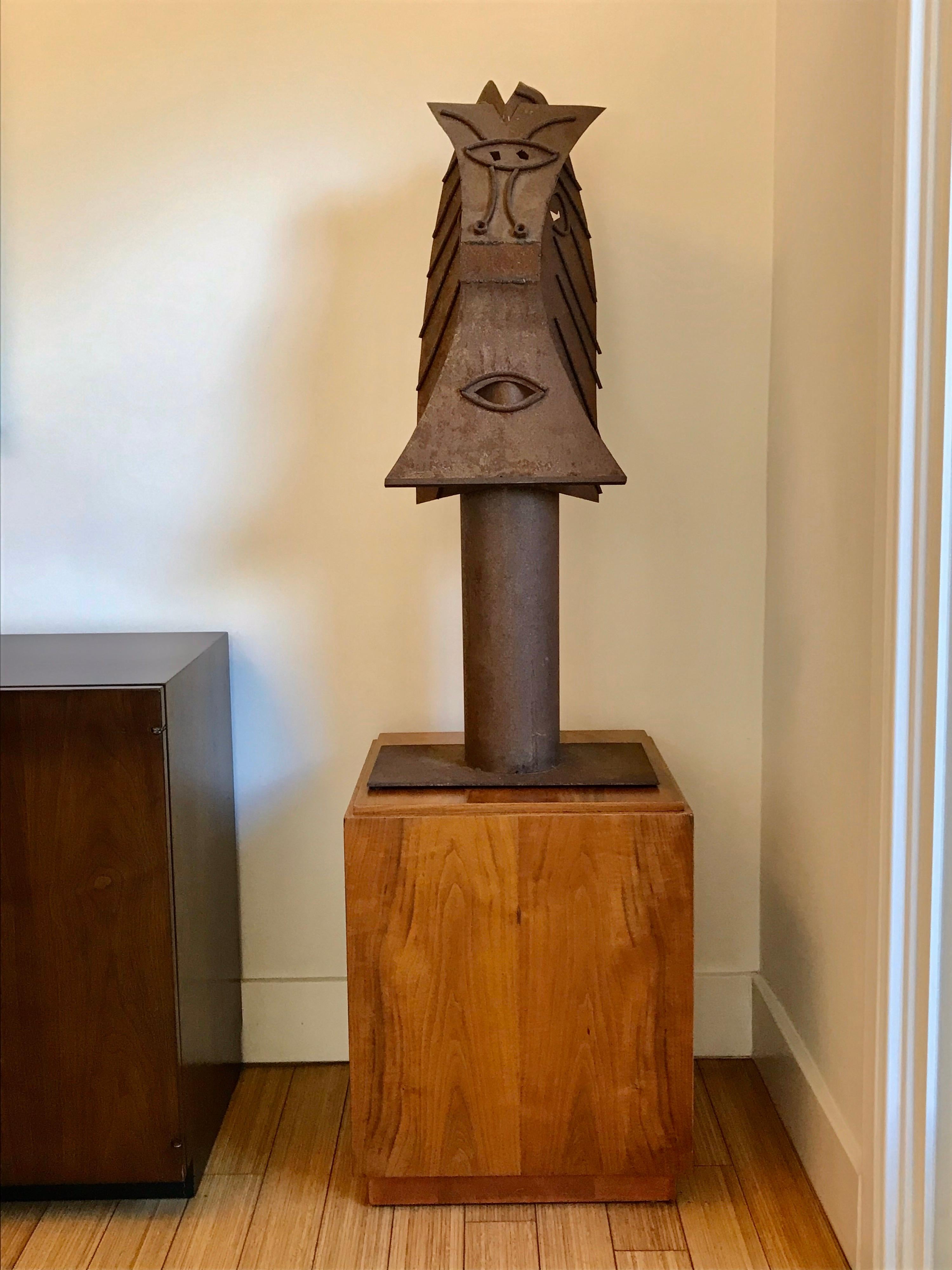 A rare piece to come up for sale. 
It appears to be a maquette done by Carl Nesjar for Picasso. 
The photo example shown is of another one from the book 
