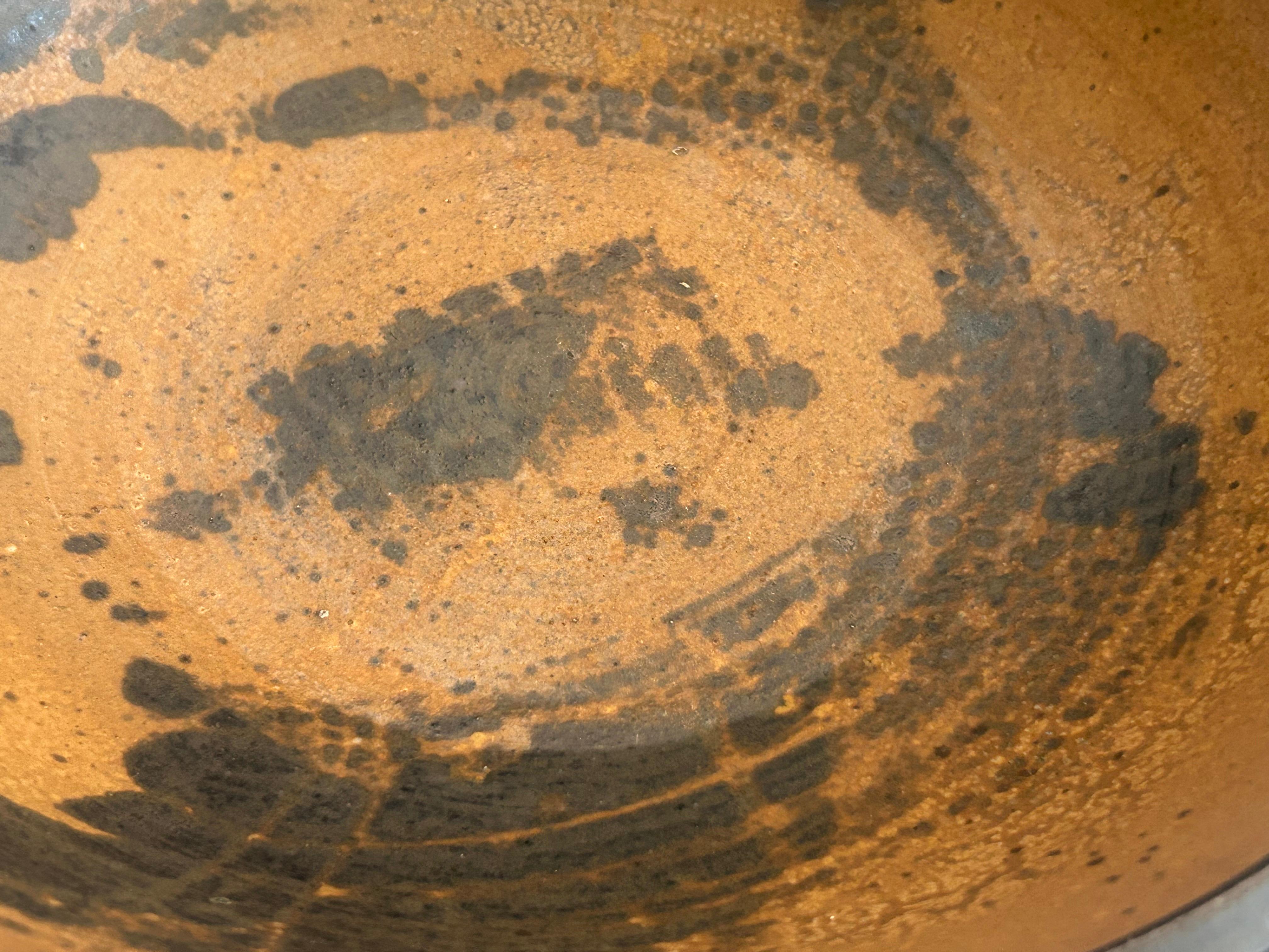 Cuenco grande de gres Studio Toshiko Takaezu en venta 5