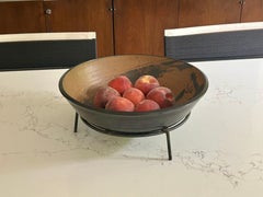 Grand bol en grès de Studio Toshiko Takaezu