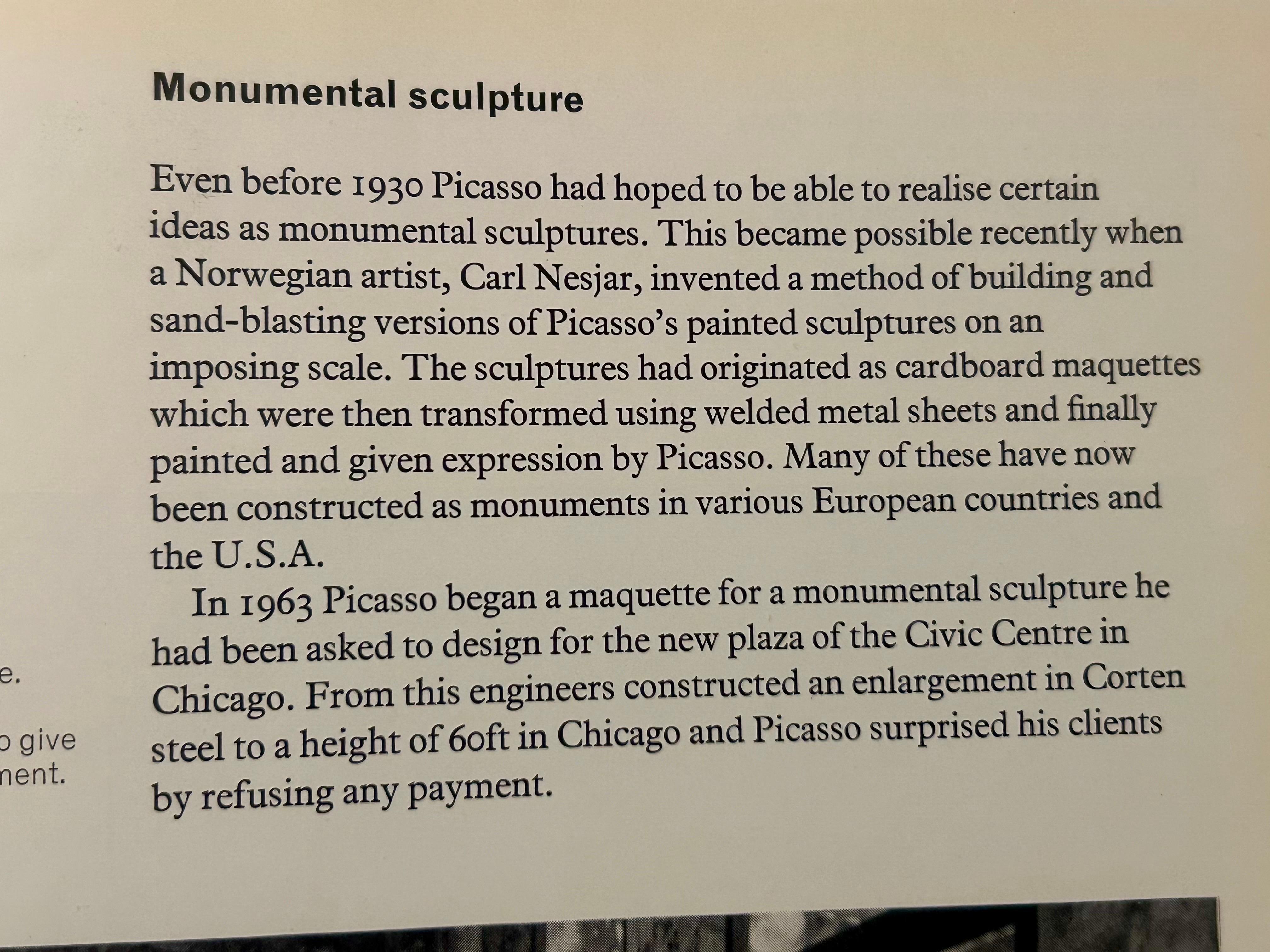 Head of a Women Sculpture Carl Nesjar for Picasso For Sale 1