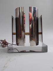 Architectural Steel Lamp Francois Monnet Attributed