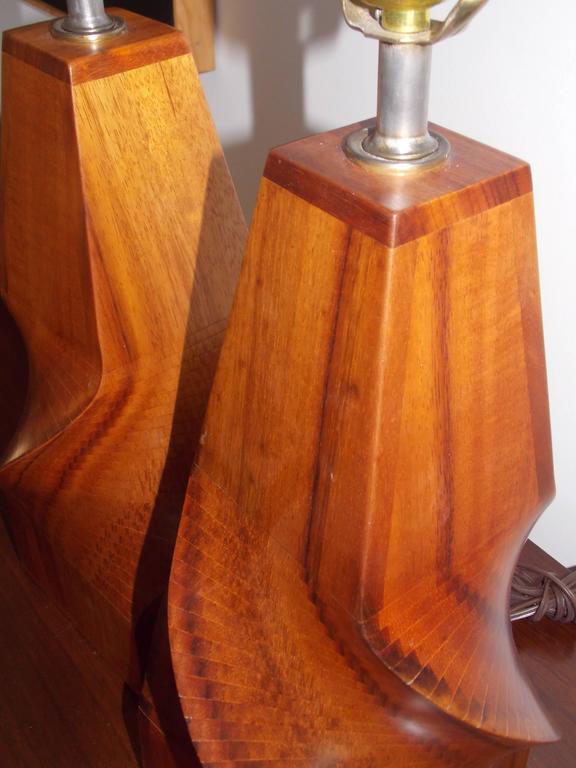 Koa Wood Studio Design Lamps For Sale at 1stdibs