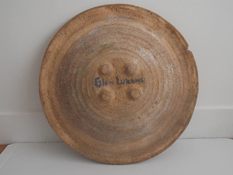 Rare Glen Lukens Big Studio Pottery Bowl or Charger at 1stDibs glen