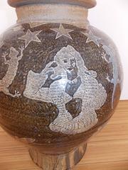 Philip Cornelius Großes Studio Art Pottery Gefäß California Design