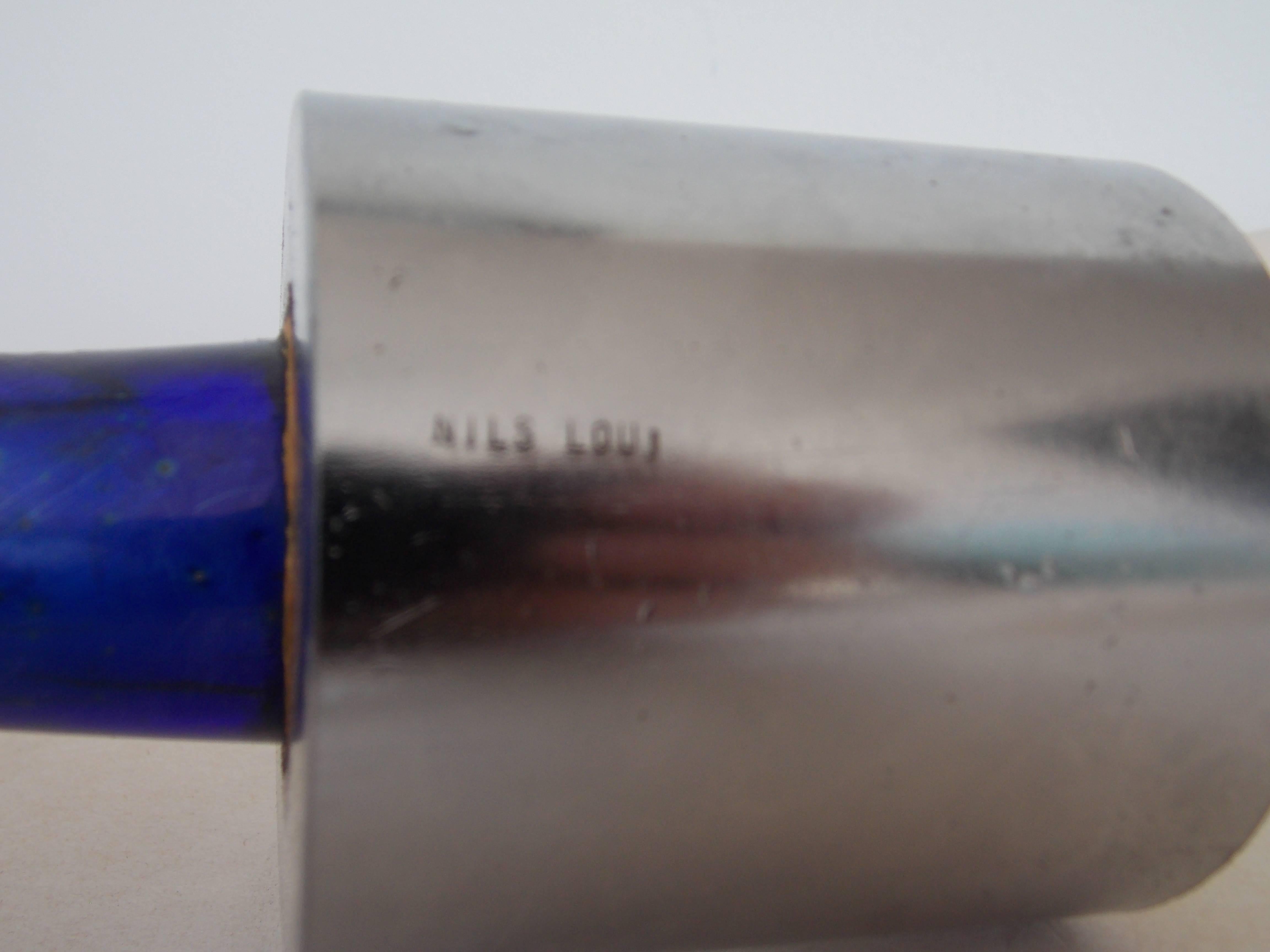Escultura de vidrio de forma orgánica Nils Lou siglo XX en venta