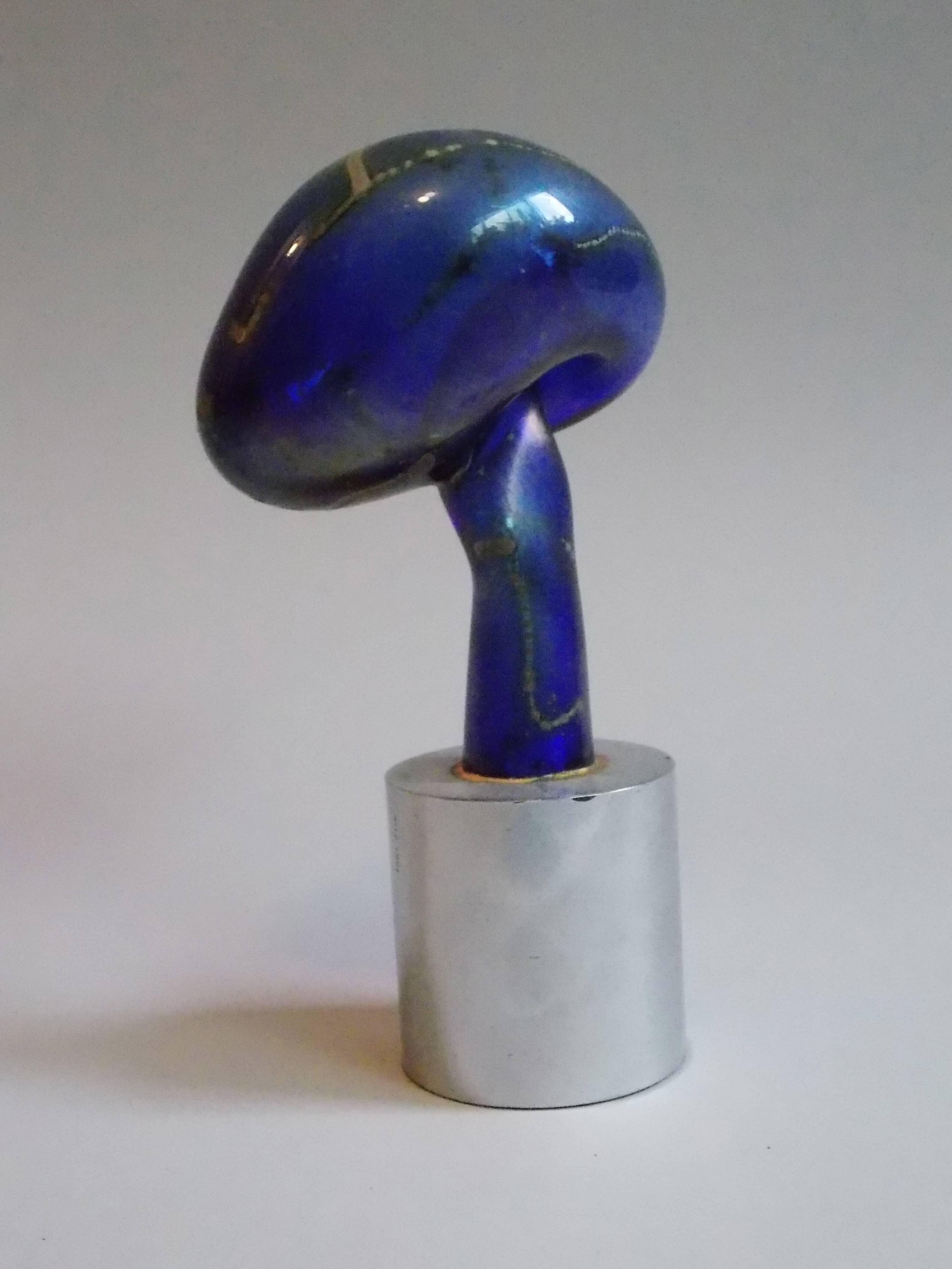 Hand-Crafted Modern Glass Sculpture Nils Lou For Sale