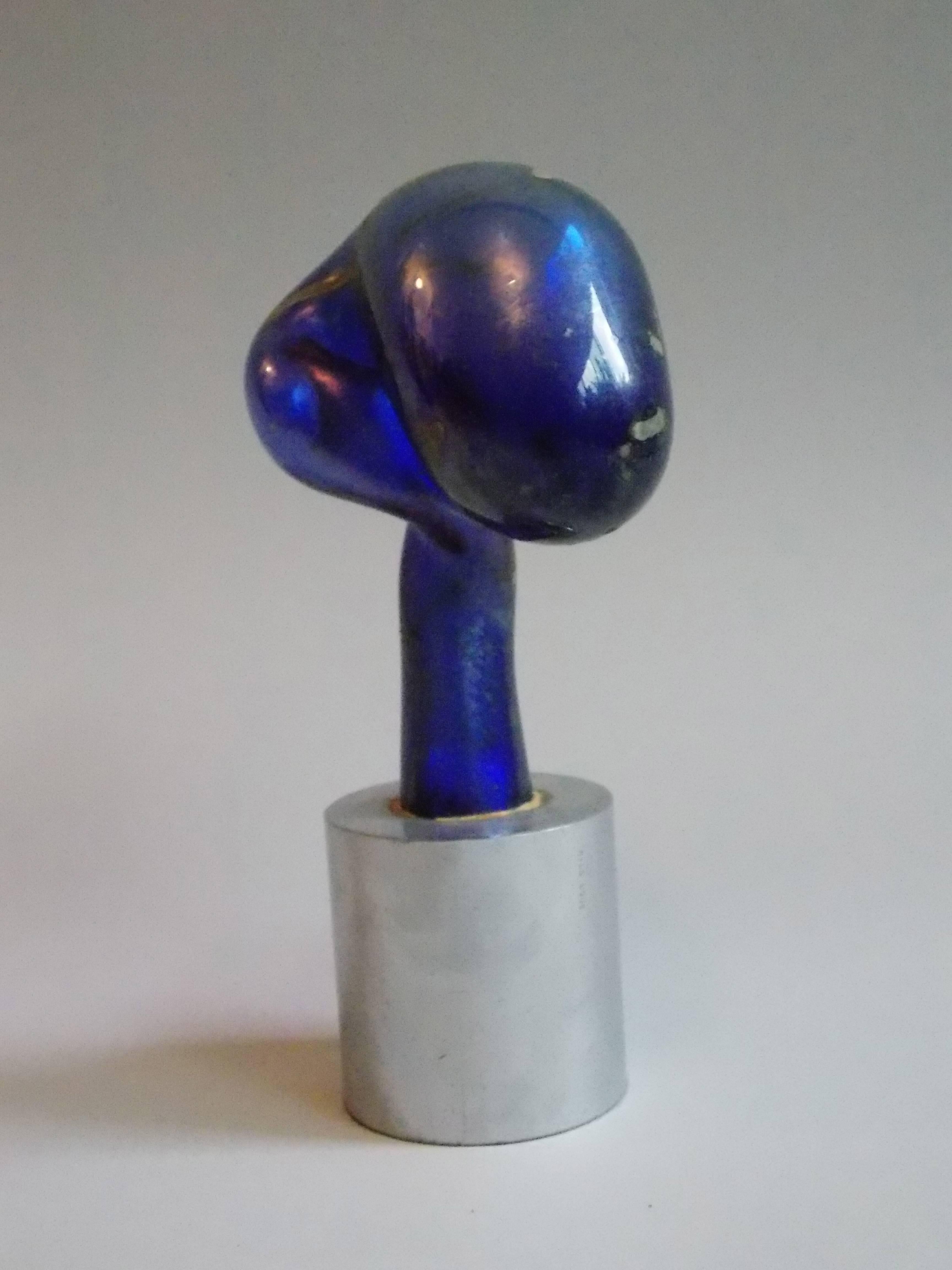 Modern Glass Sculpture Nils Lou In Excellent Condition For Sale In Los Angeles, CA