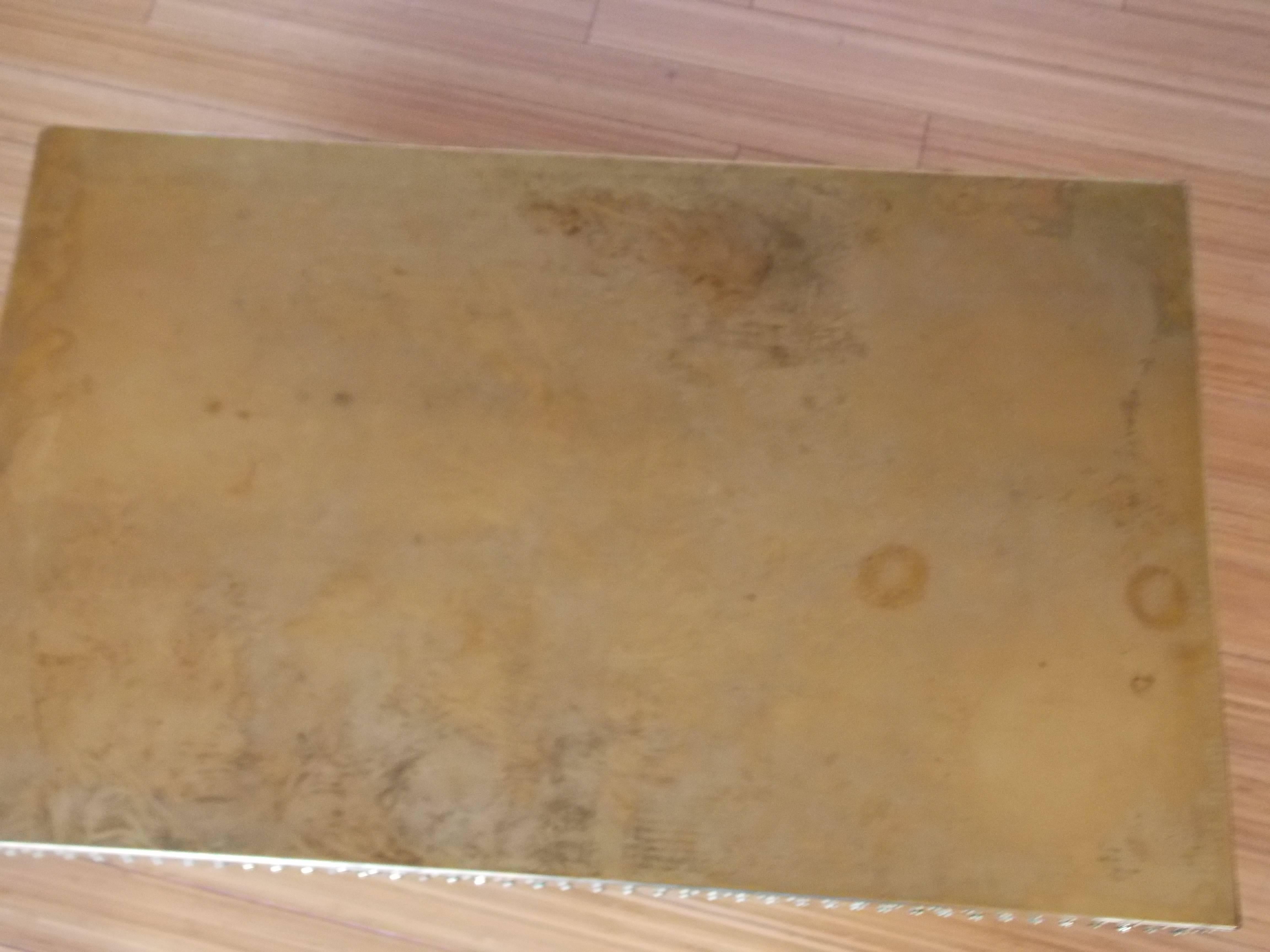 Spanish Sarreid Ltd Brass Studded T Shape Coffee Table