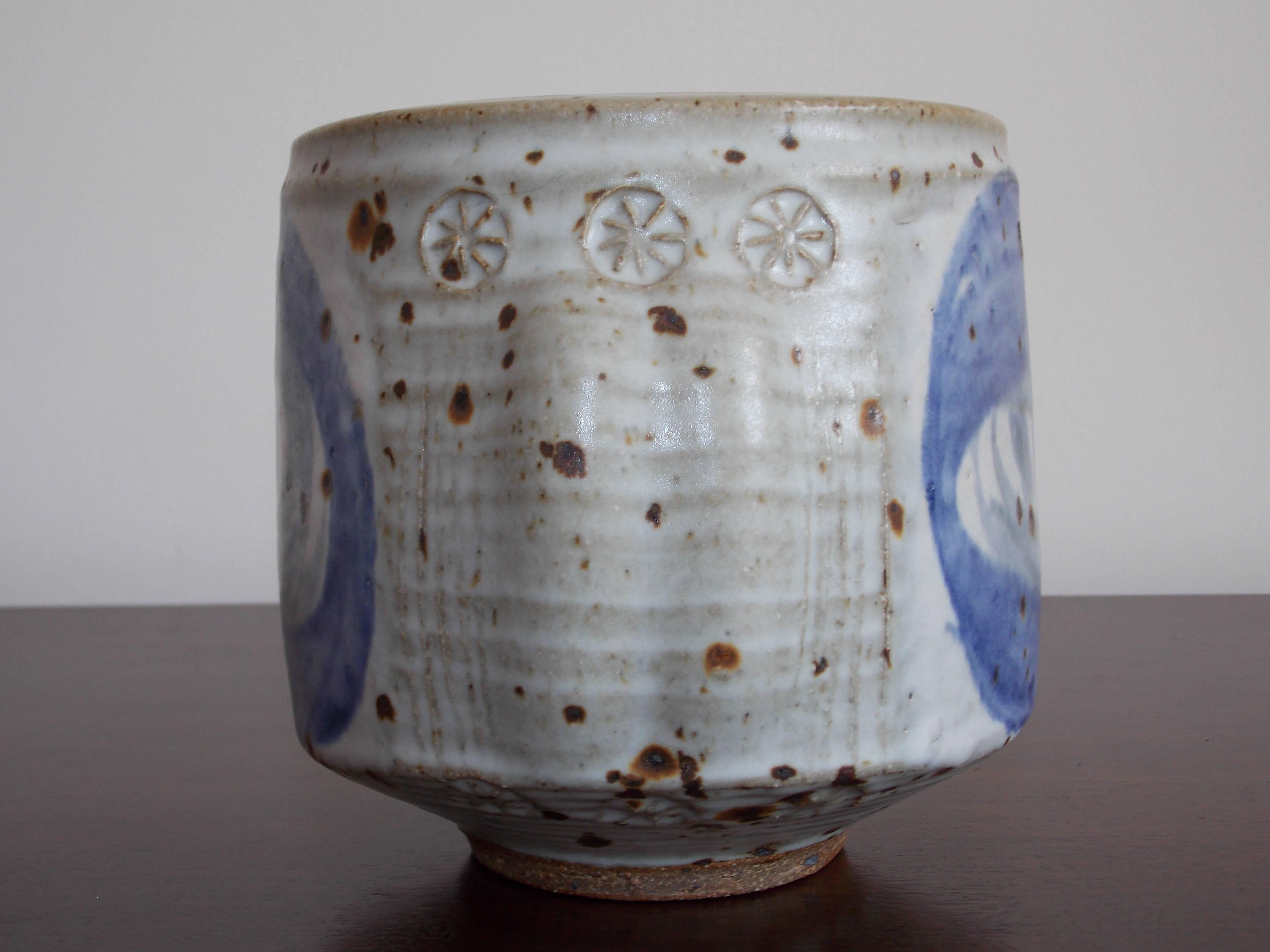 Vivika & Otto Heino Studio Art Pottery Vase or Planter California Design In Excellent Condition In Los Angeles, CA