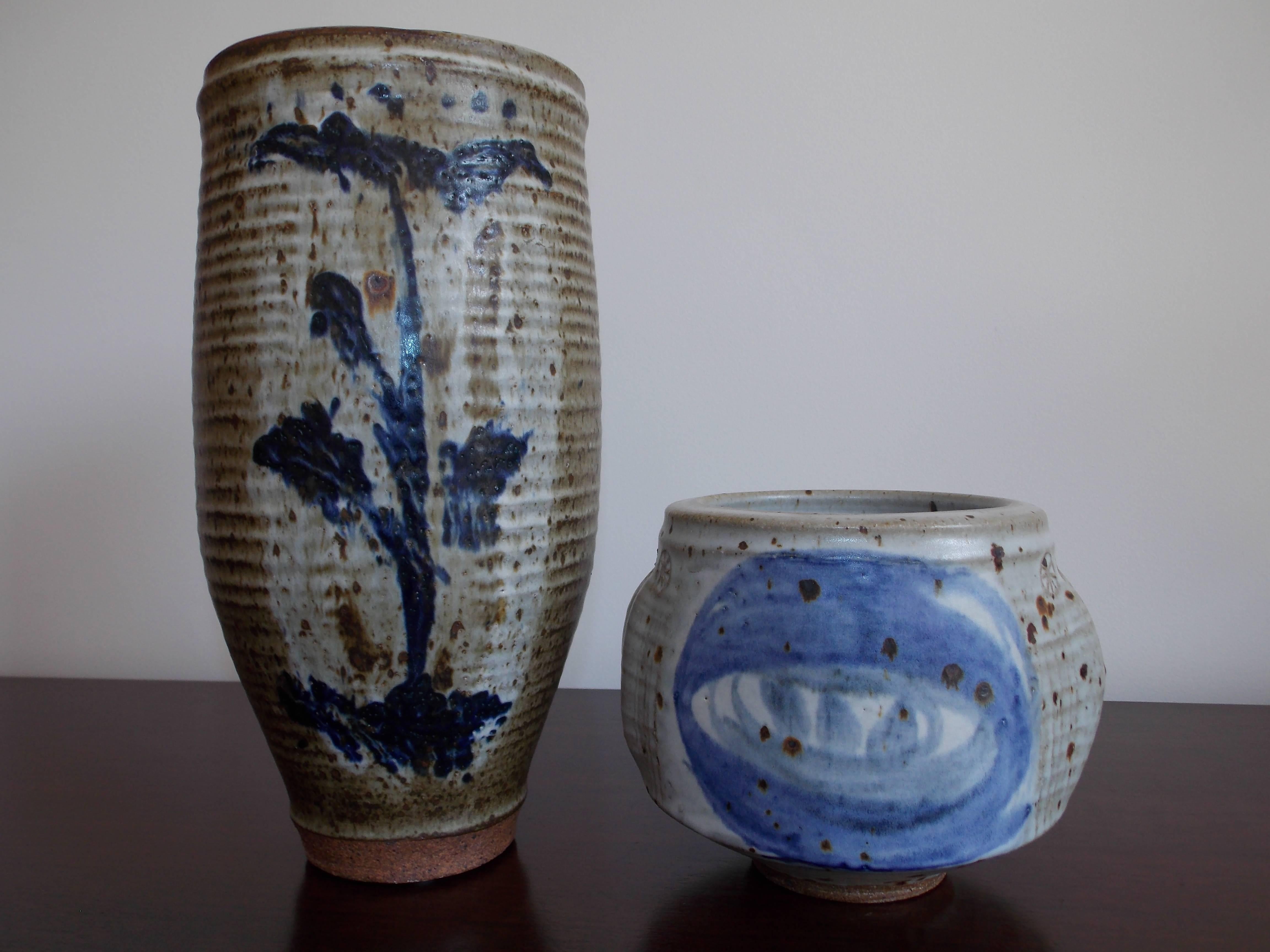 Vivika & Otto Heino Studio Art Pottery Vase or Planter California Design 4