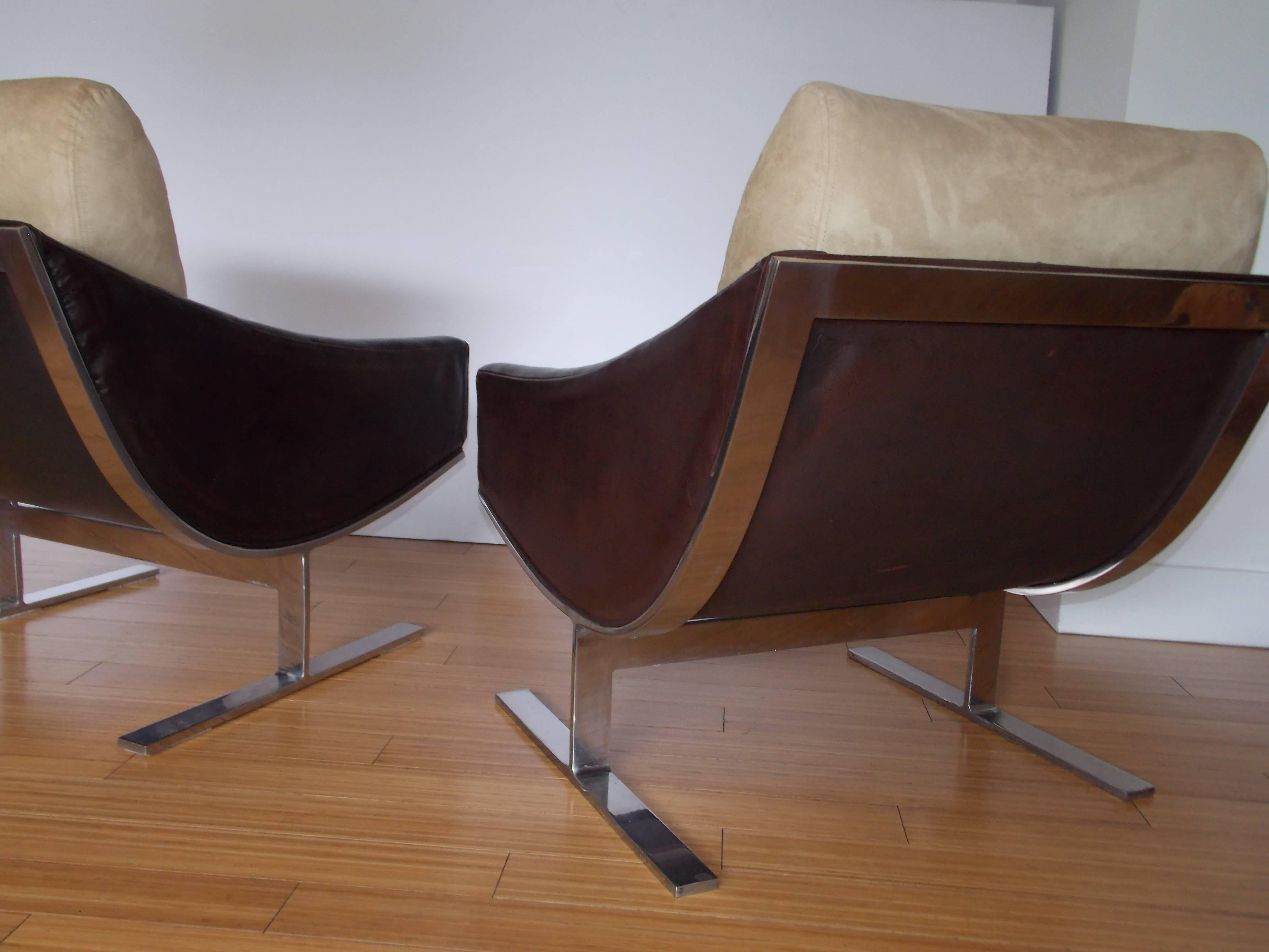 Late 20th Century Kipp Stewart Lounge Chairs for Directional Furniture