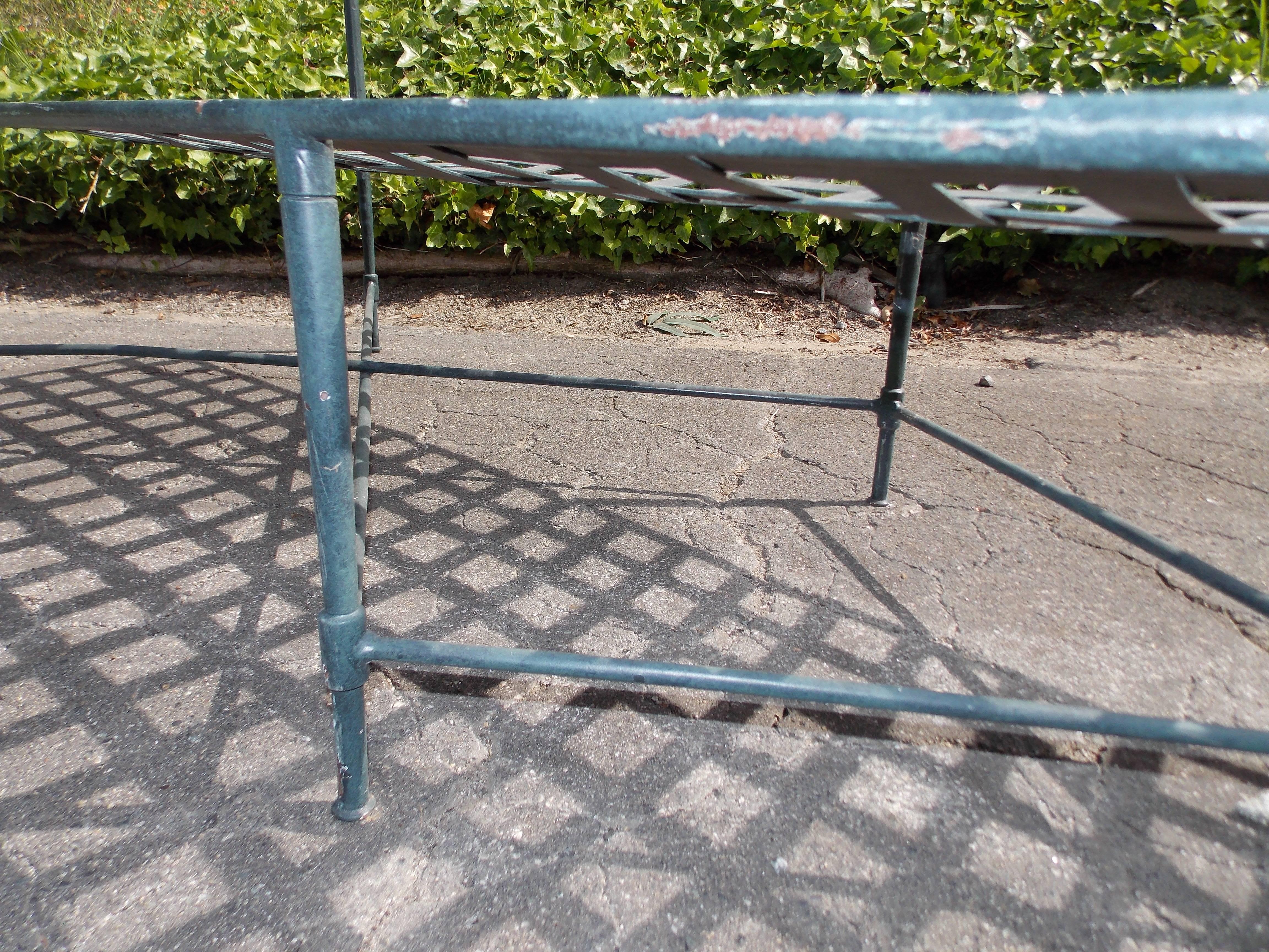 Rare Pair of Iron Benches by Mario Papperzini for Salterini 3