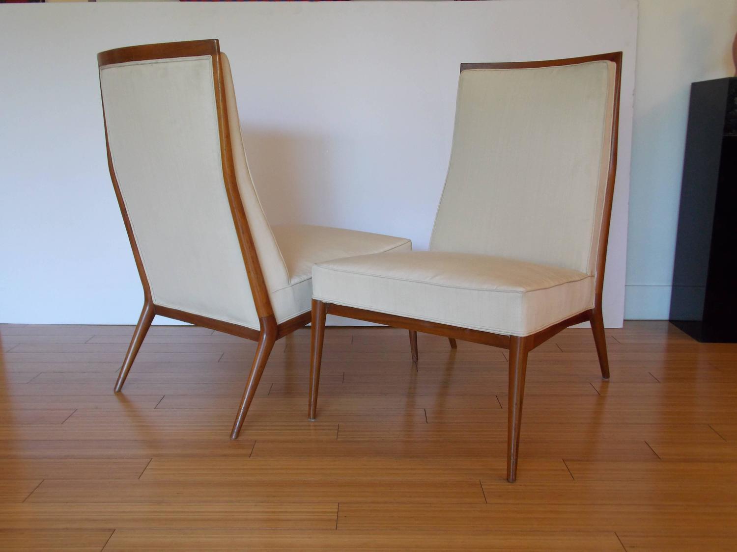 Paul McCobb Elegant Slipper Chairs For Sale at 1stdibs