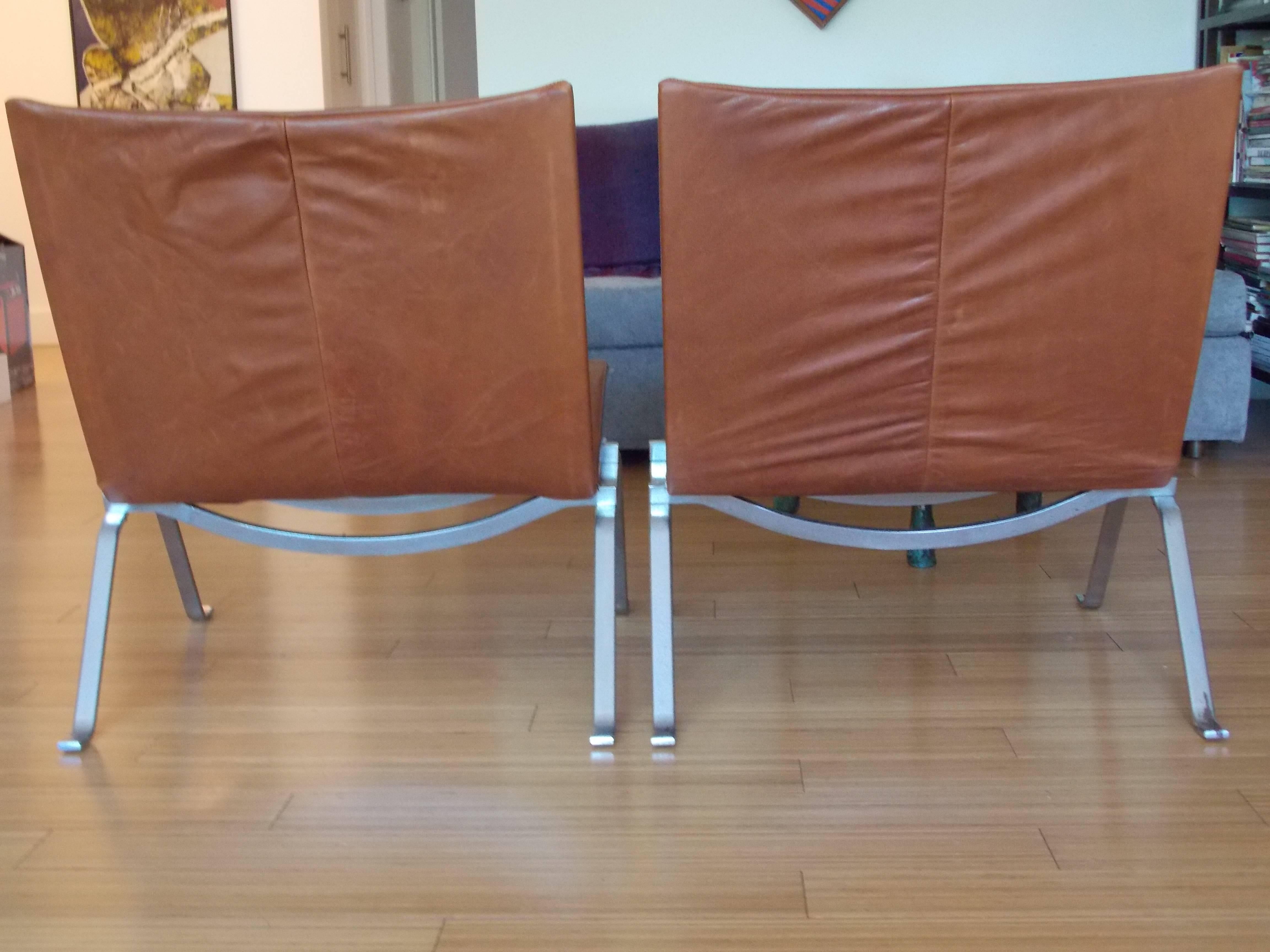 Mid-20th Century Poul Kjaerholm Lounge Chairs for E.Kold Christensen, Denmark