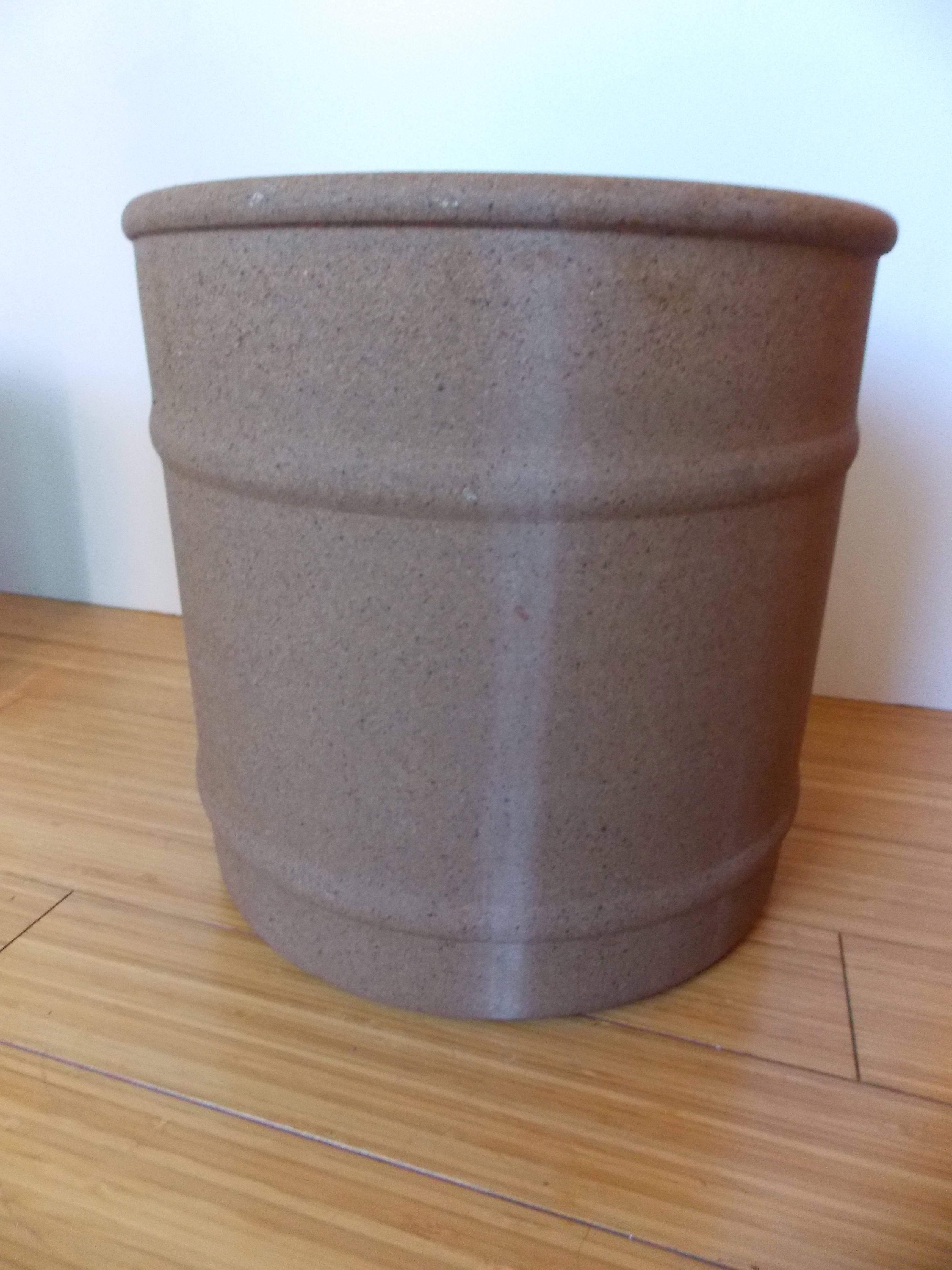 David Cressey Architectural Pottery Barrel Style Planters 3