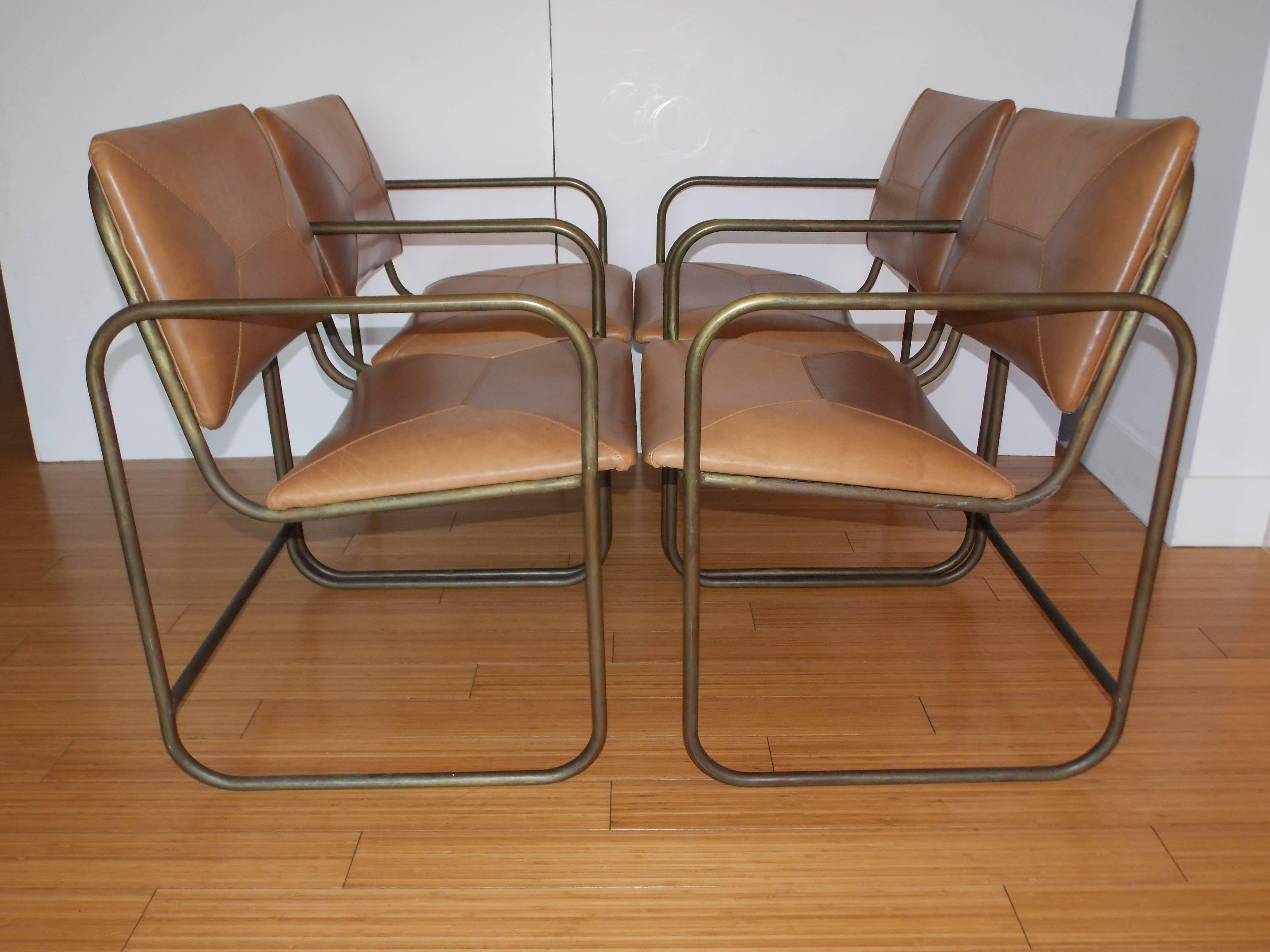 Kipp Stewart Occasional Bronze Chairs for Terra California Design In Excellent Condition In Los Angeles, CA