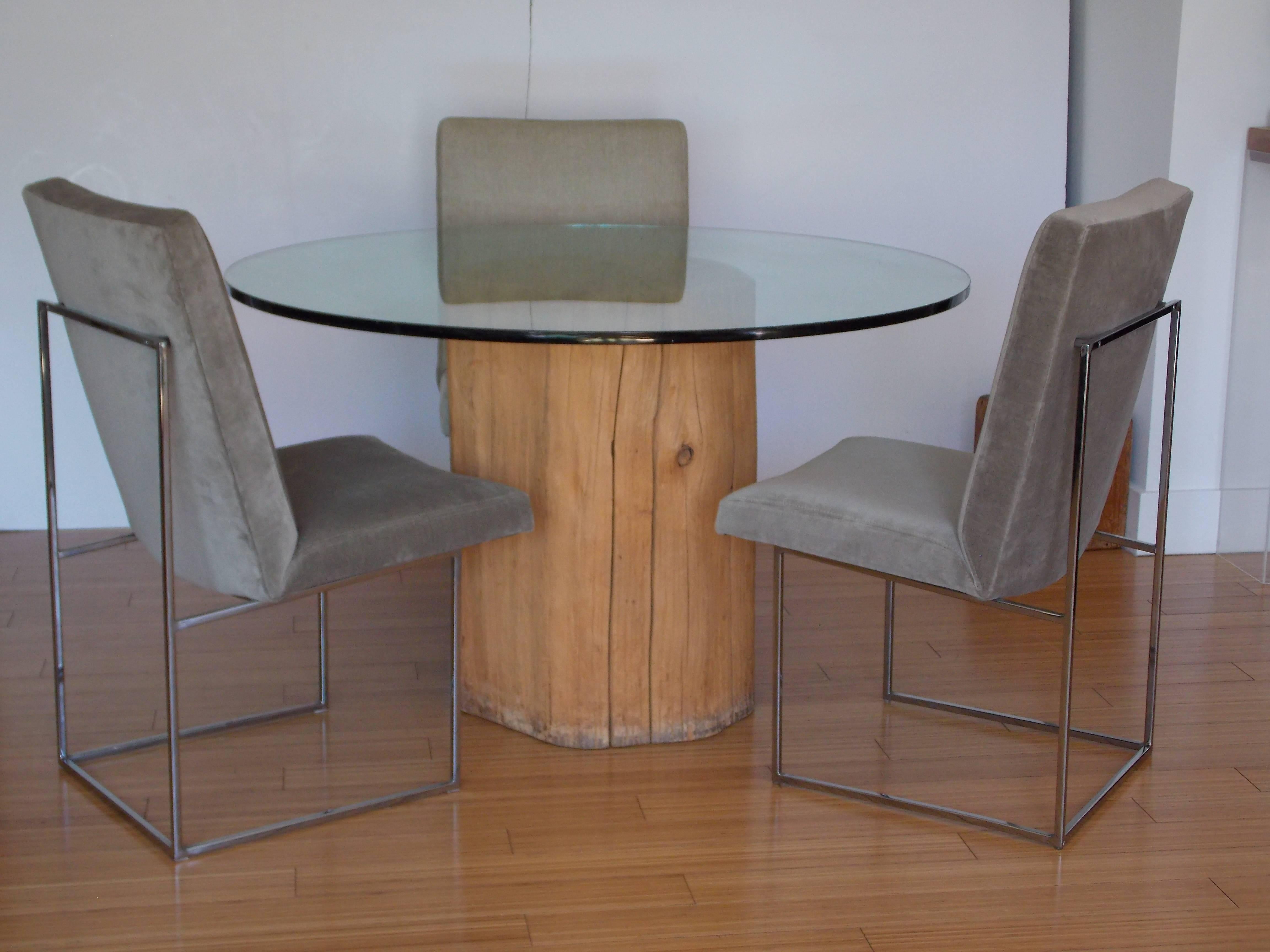 Late 20th Century Three Milo Baughman Occasional Dining Chairs