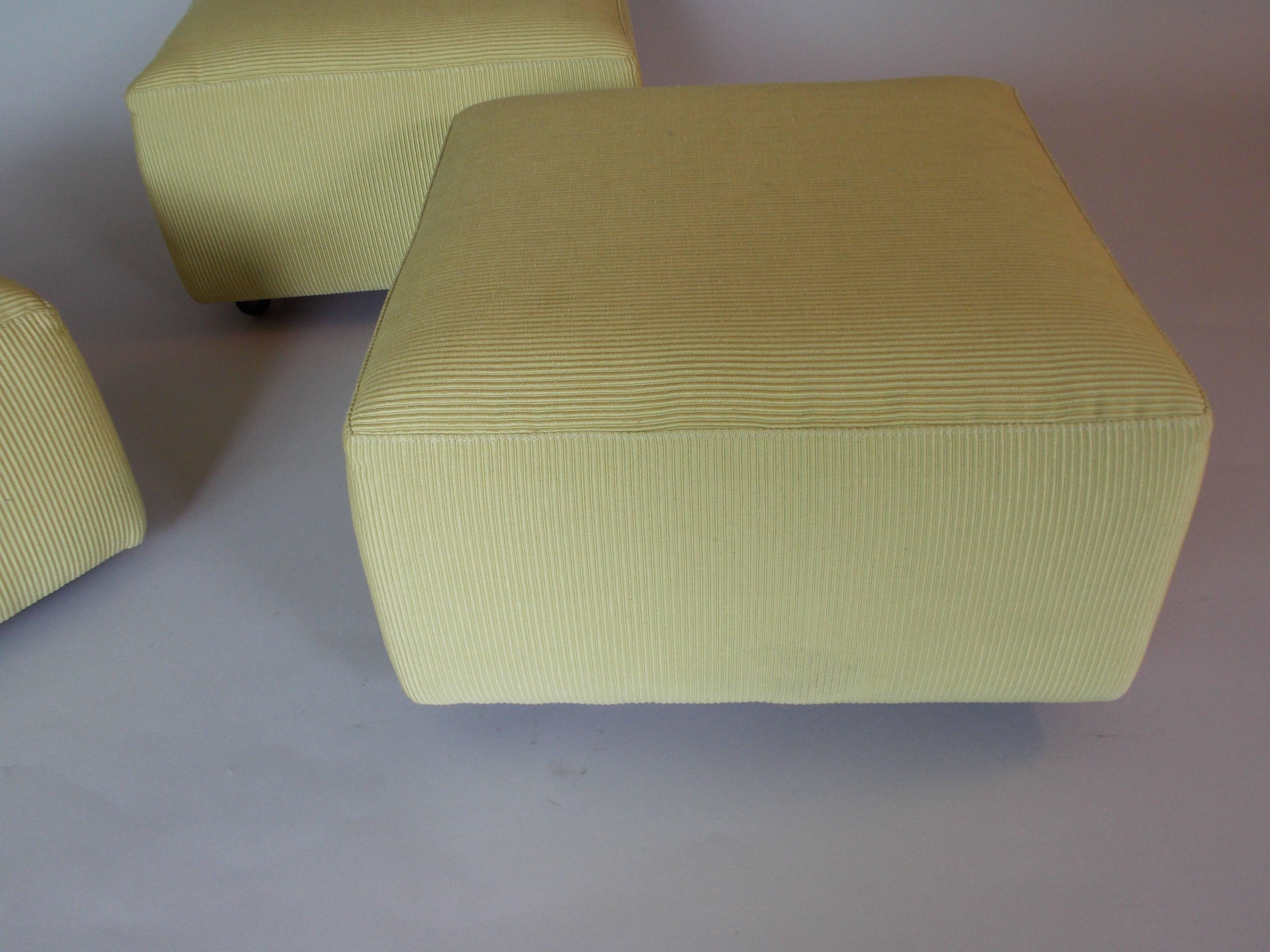 Wood Occasional Poufs Albert Frey Attributed For Sale