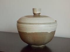 Susan Peterson Studio Pottery Lidded Bowl California Design