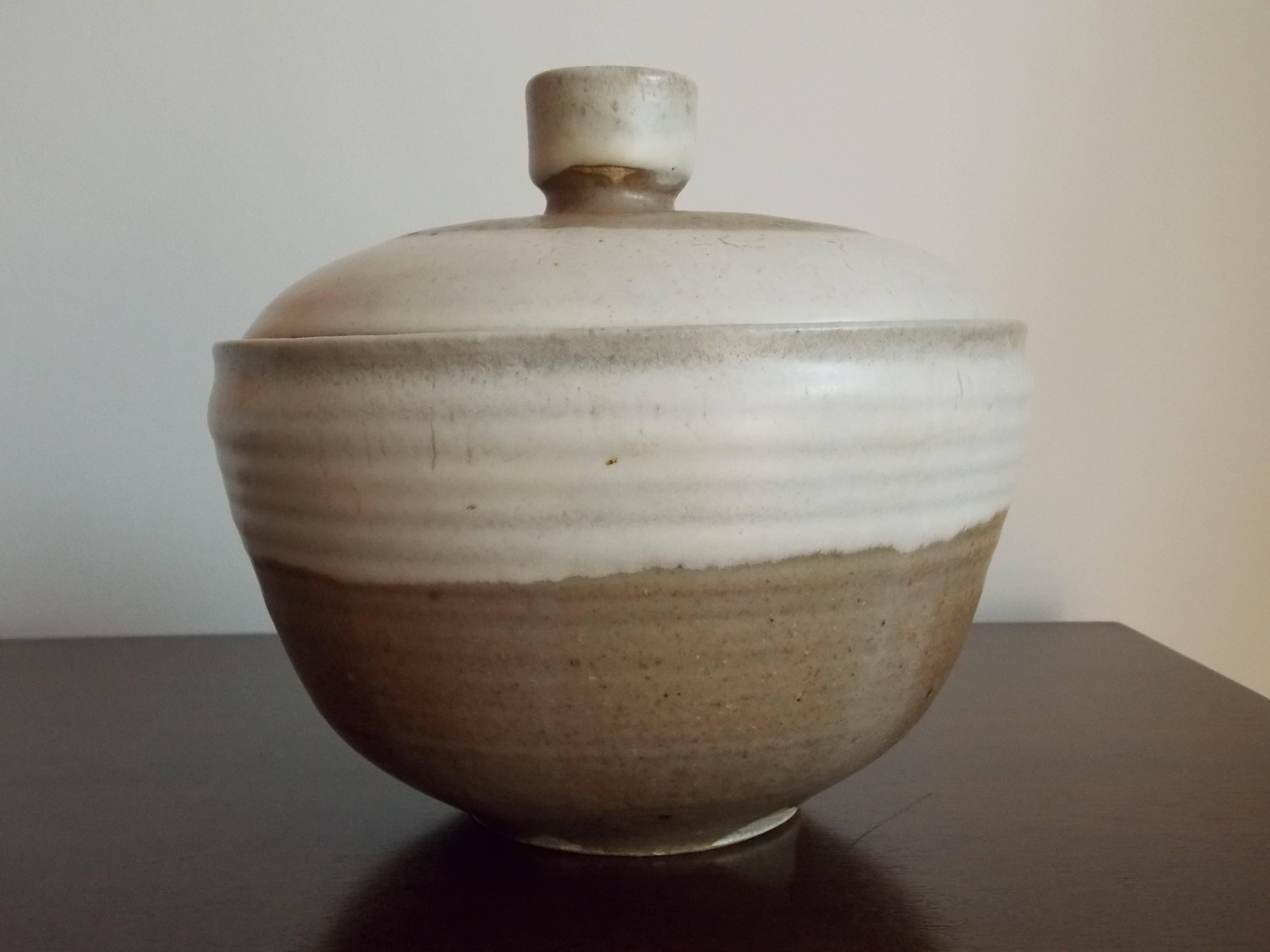 Susan Peterson Studio Pottery Lidded Bowl California Design 2