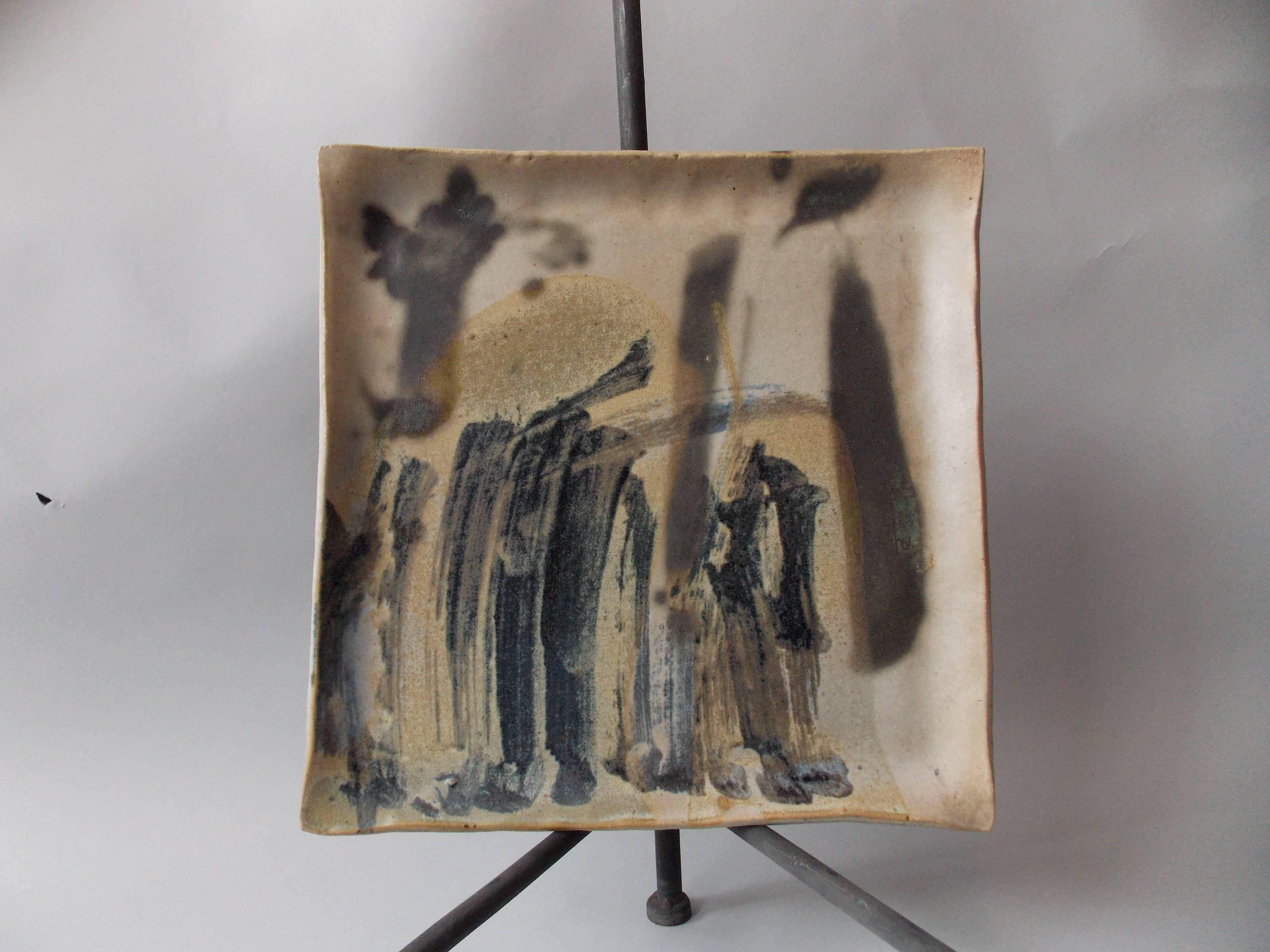 Toshiko Takaezu Abstract Expressionist Studio Pottery In Excellent Condition In Los Angeles, CA