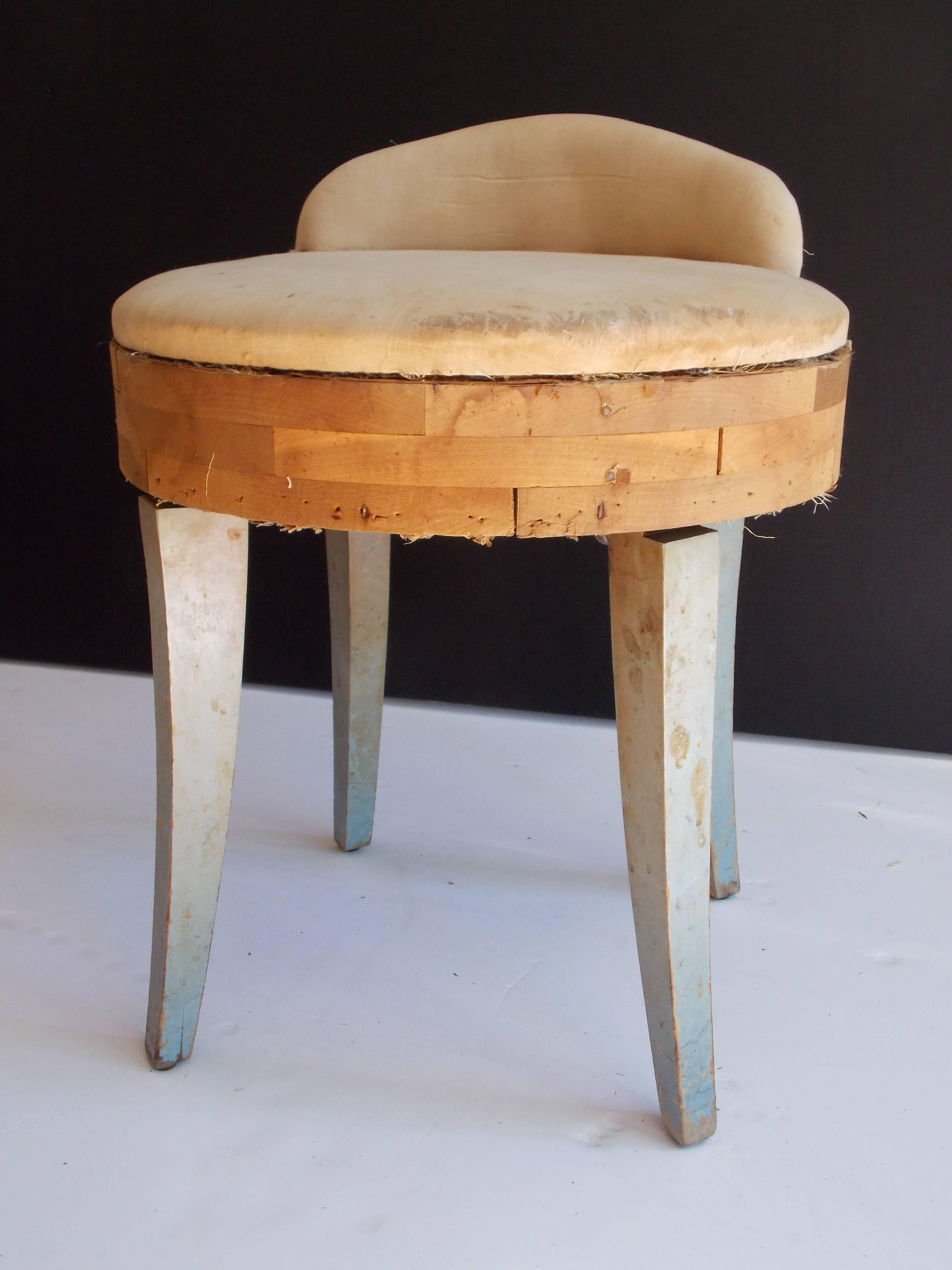 20th Century Samuel Marx Vanity Swivel Stool