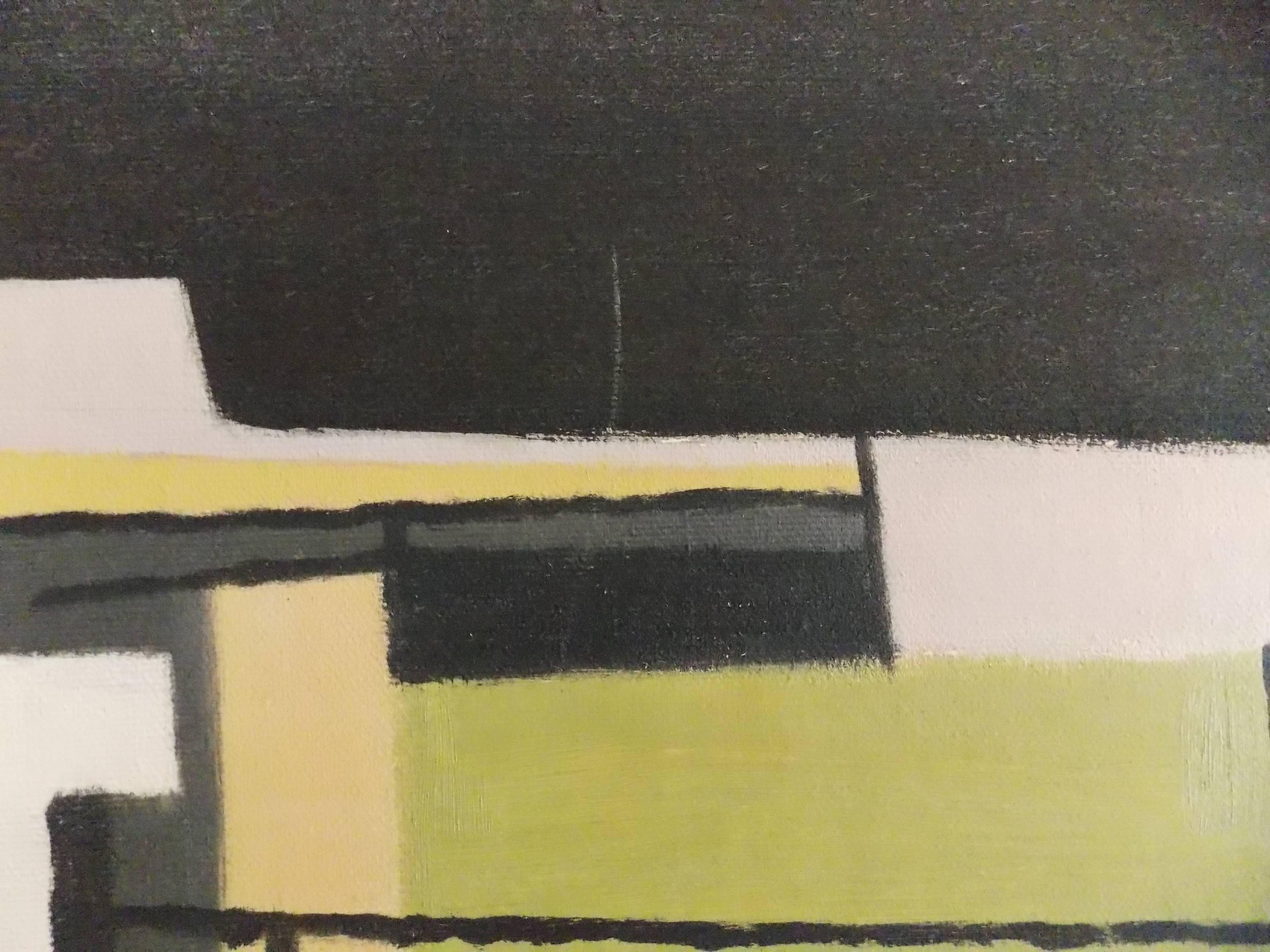 20th Century Abstract Modern Painting, 1956
