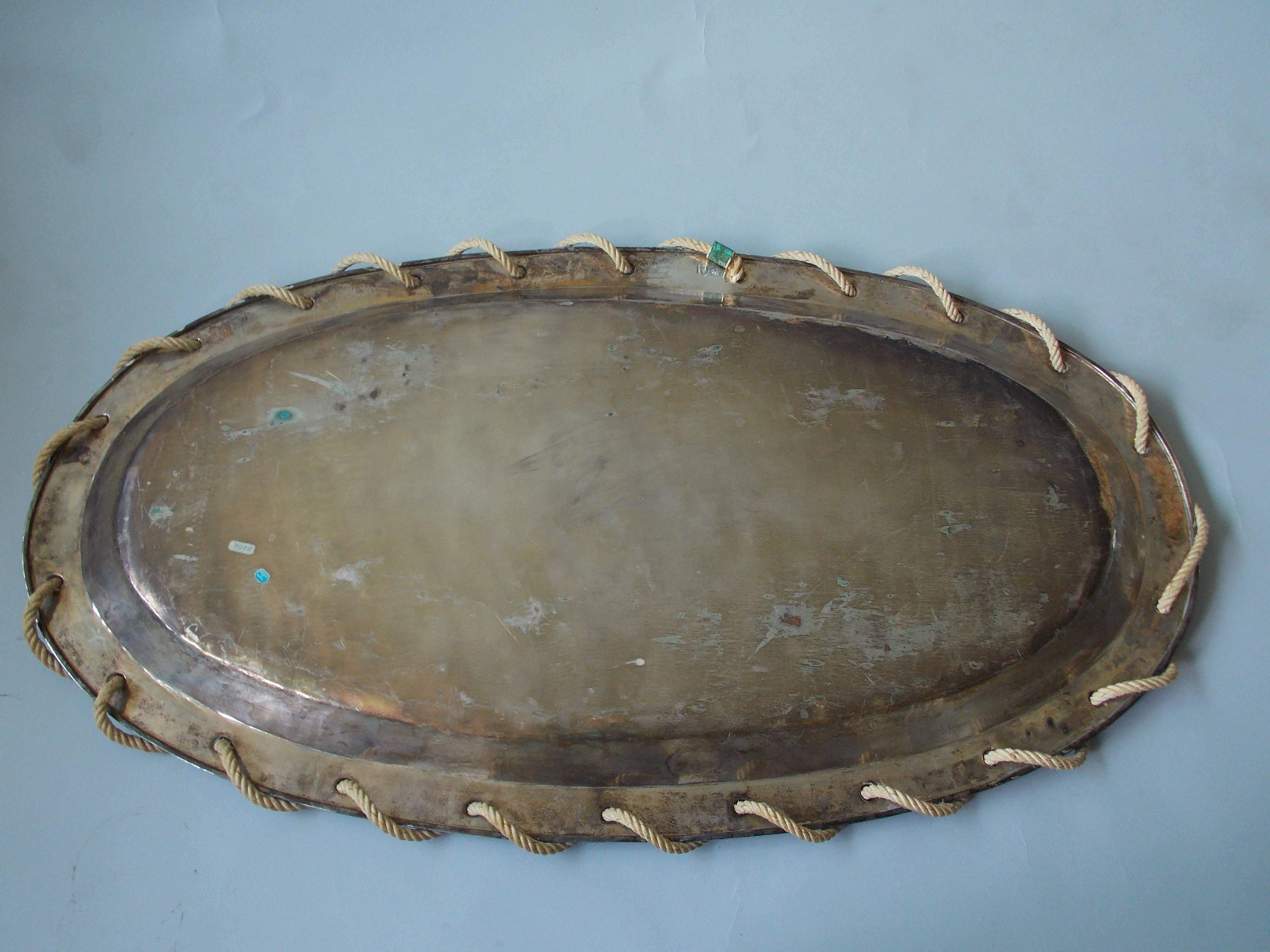 Mexican Emilia Castillo Large Handmade Tray, Mexico 