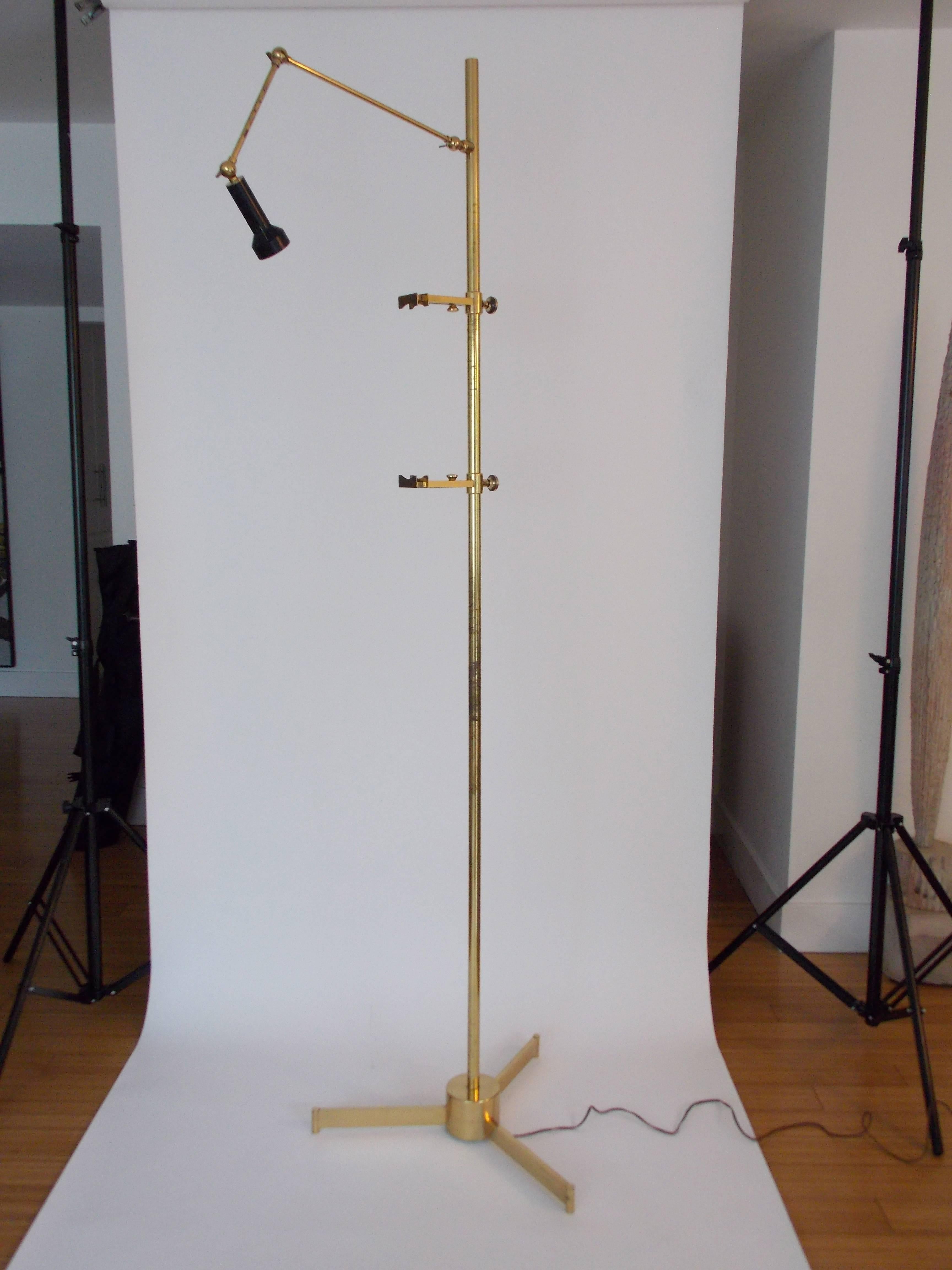 Brass Art Easel Lamp Arredoluce, Italy at 1stDibs artists easel lamp