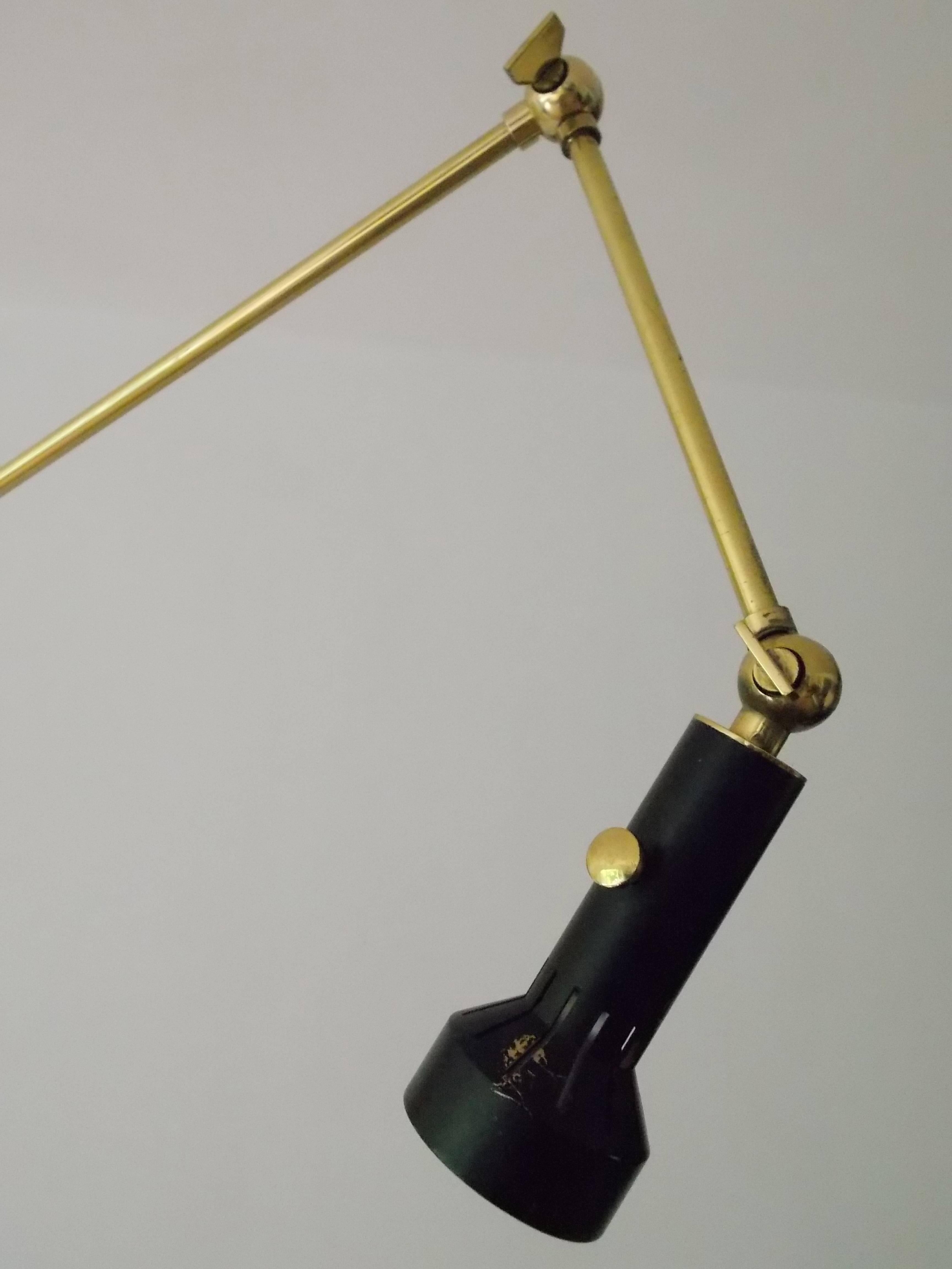 Brass Art Easel Lamp Arredoluce, Italy at 1stDibs artists easel lamp